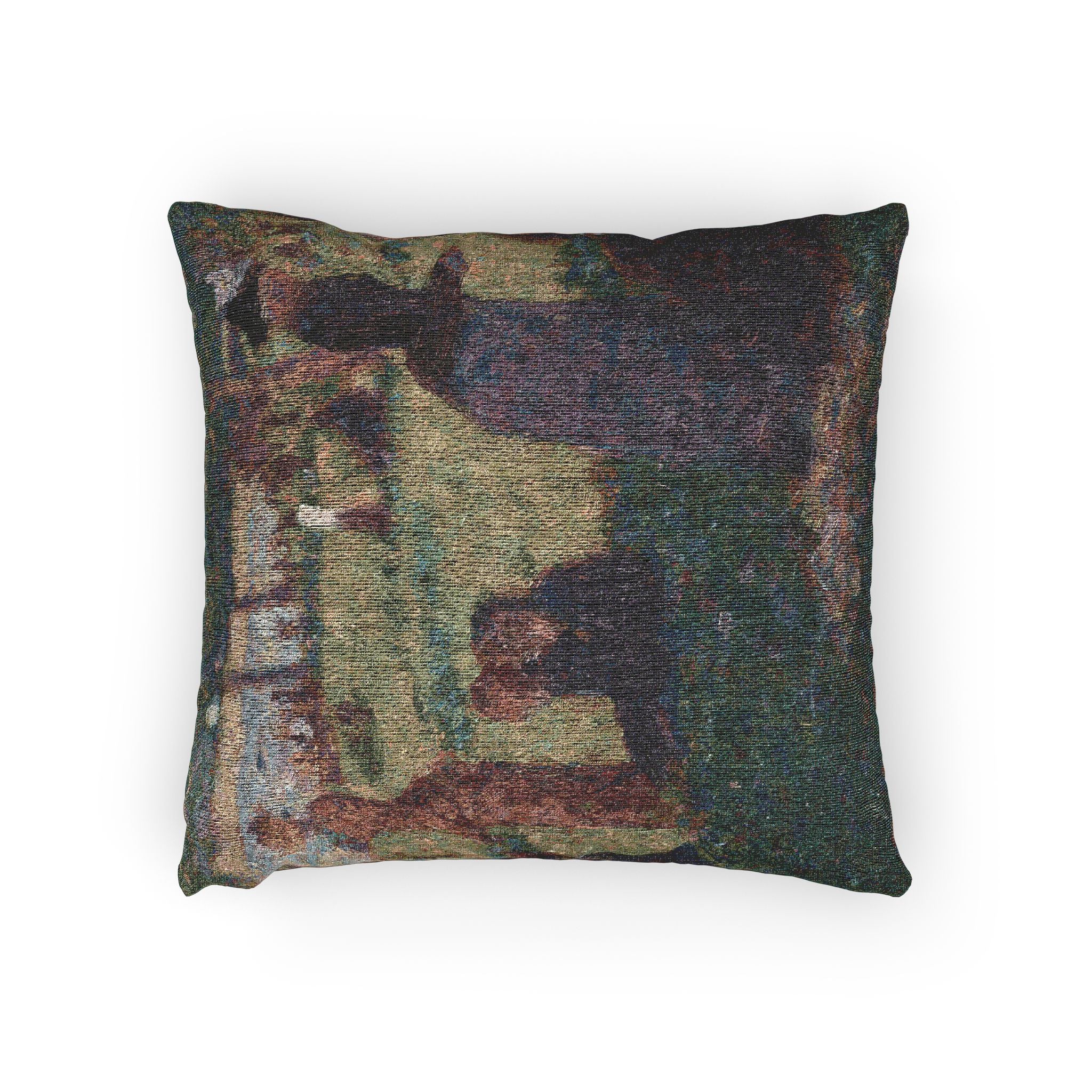 Georges Seurat - Oil Sketch for A Sunday on La Grande Jatte — 1884 | Woven Pillow - Image 2