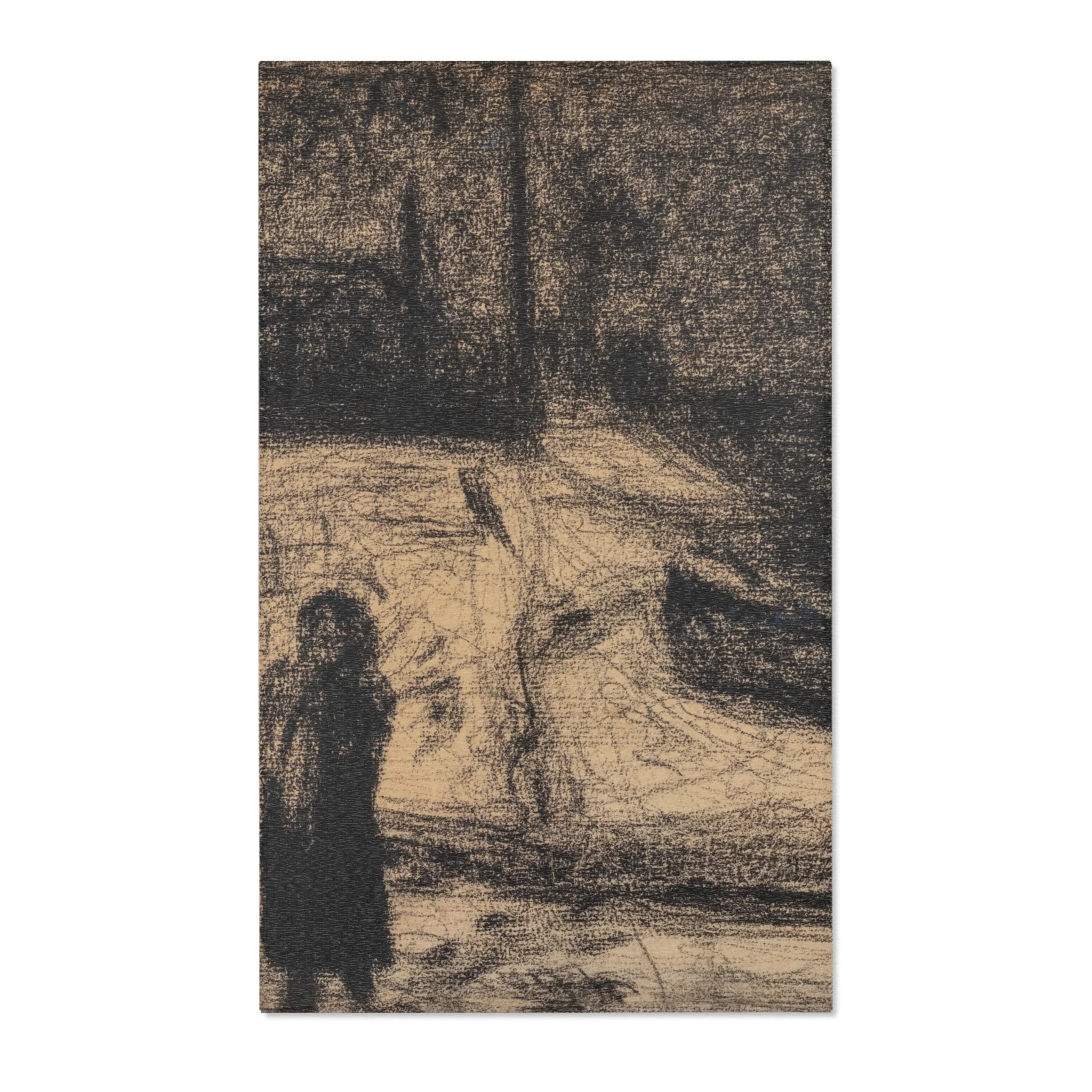 Georges Seurat - The Zone (Outside the City Walls) | Area Rug - Image 2