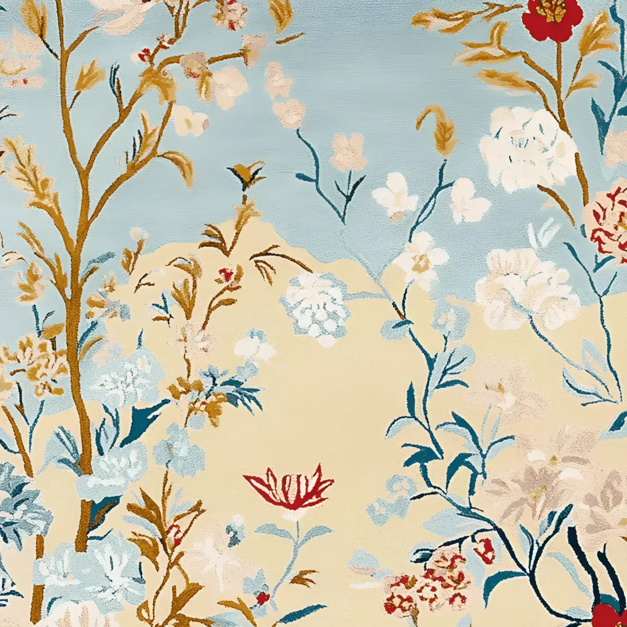 Gilded Bloom Breeze Hand Tufted Rug - Image 4