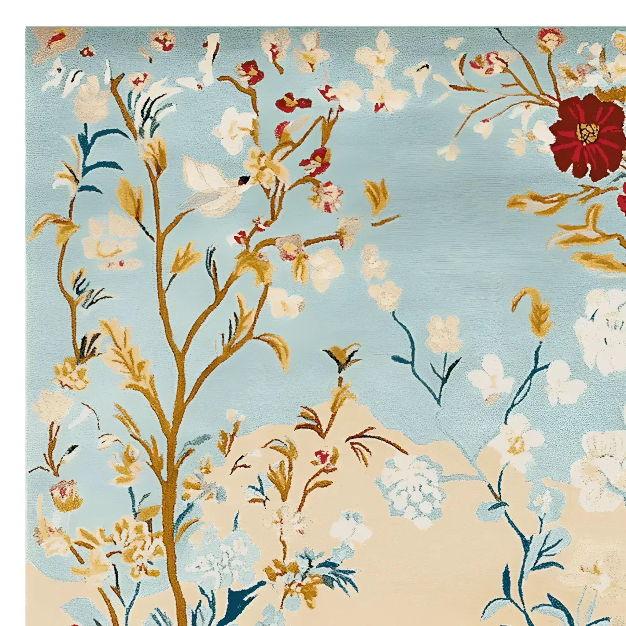 Gilded Bloom Breeze Hand Tufted Rug - Image 5