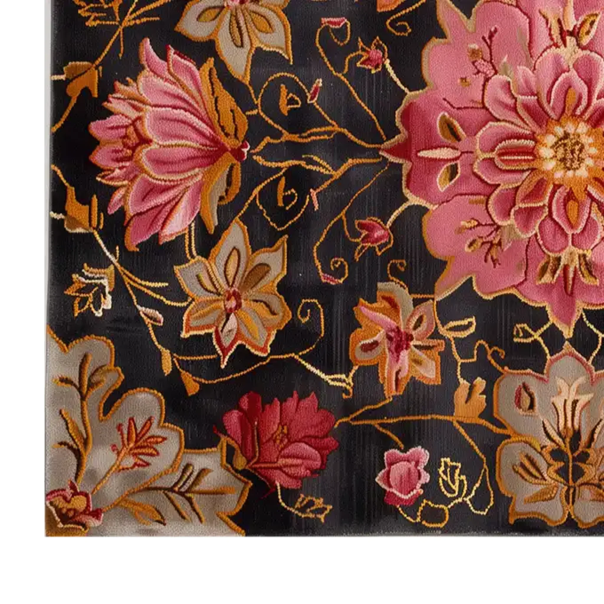 Gilded Rose Hand Tufted Wool Rug - Image 5