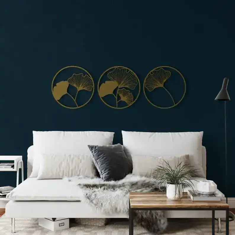 Gingko Biloba Flower Metal Wall Art - Image 4