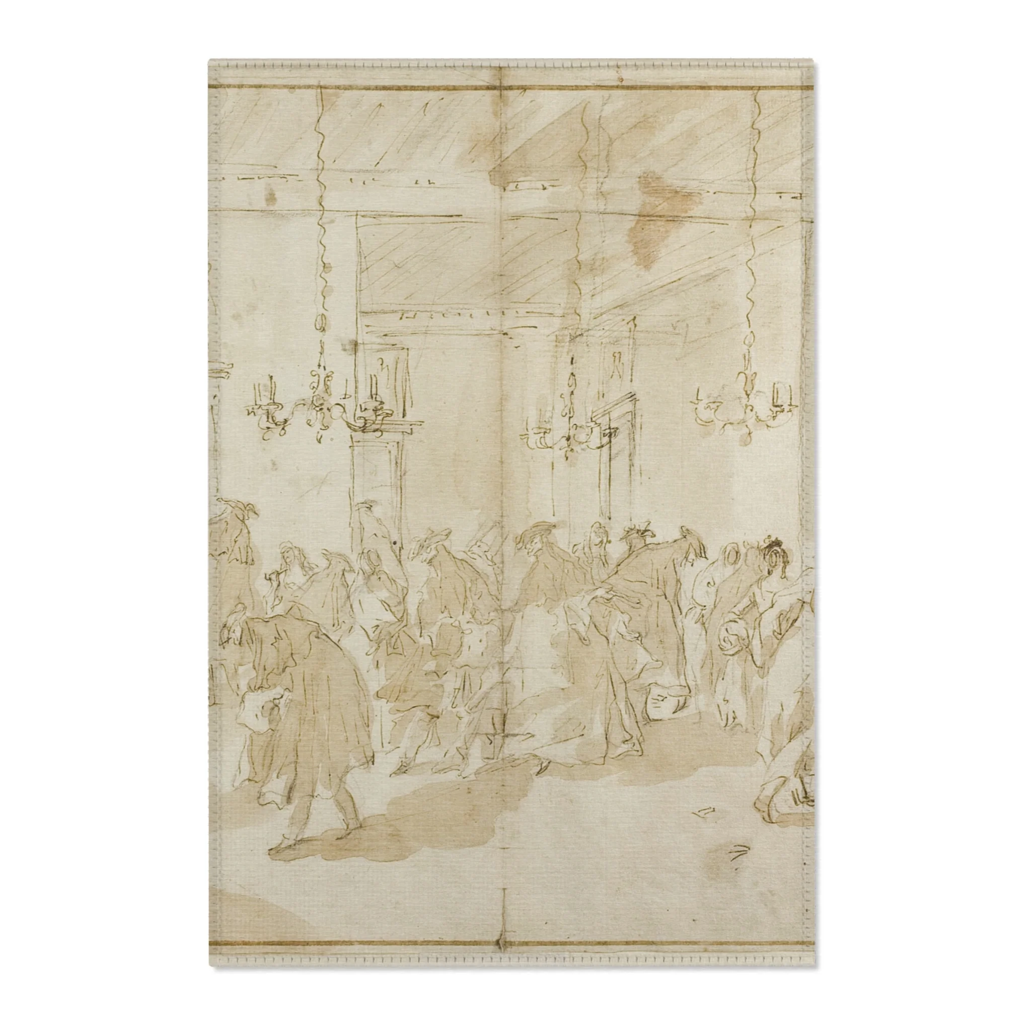 Giovanni Antonio Guardi - Il Ridotto | Area Rug
