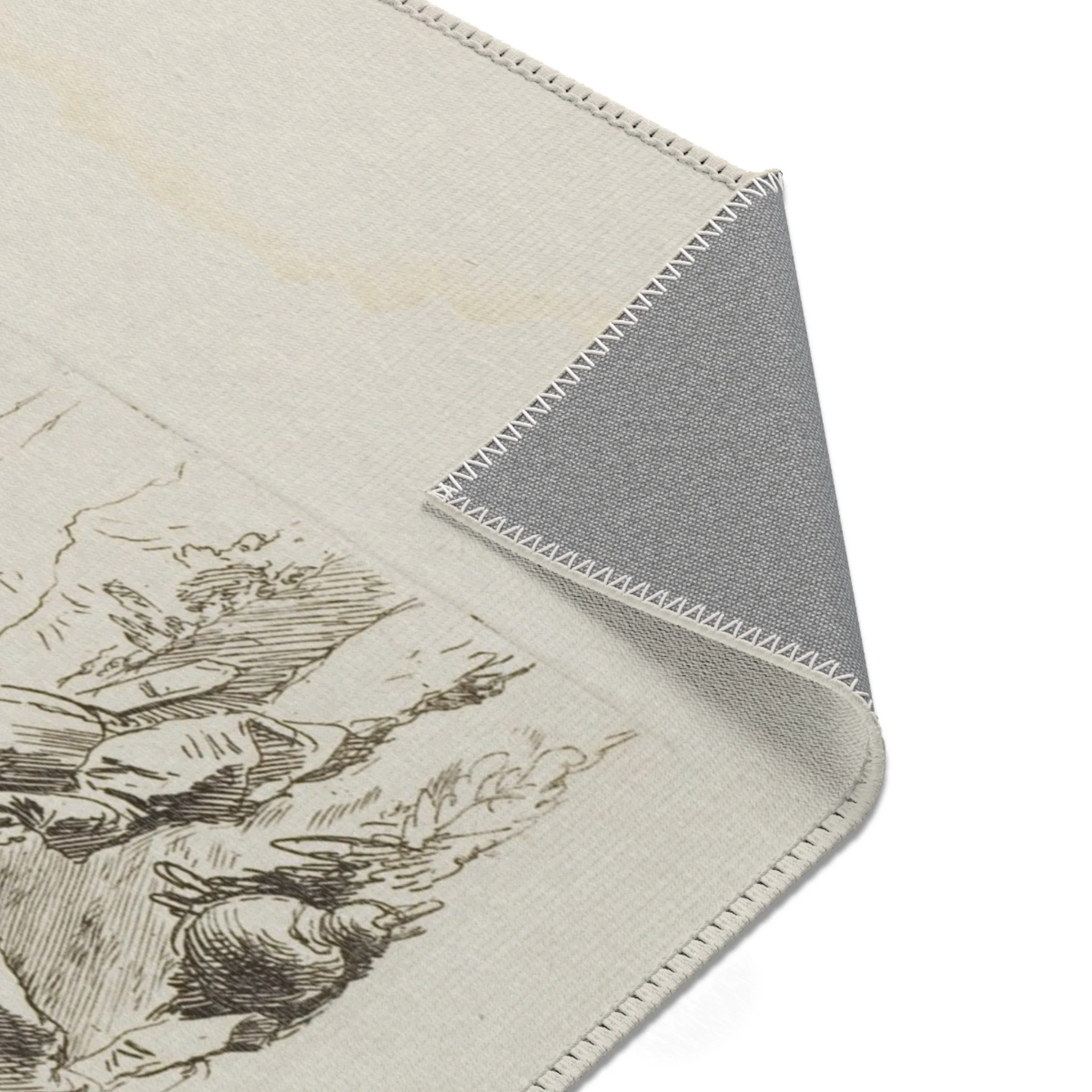 Giovanni Battista Tiepolo - A Woman with her Hands on a Vase, Soldier, and Slave, from Capricci | Area Rug - Image 15