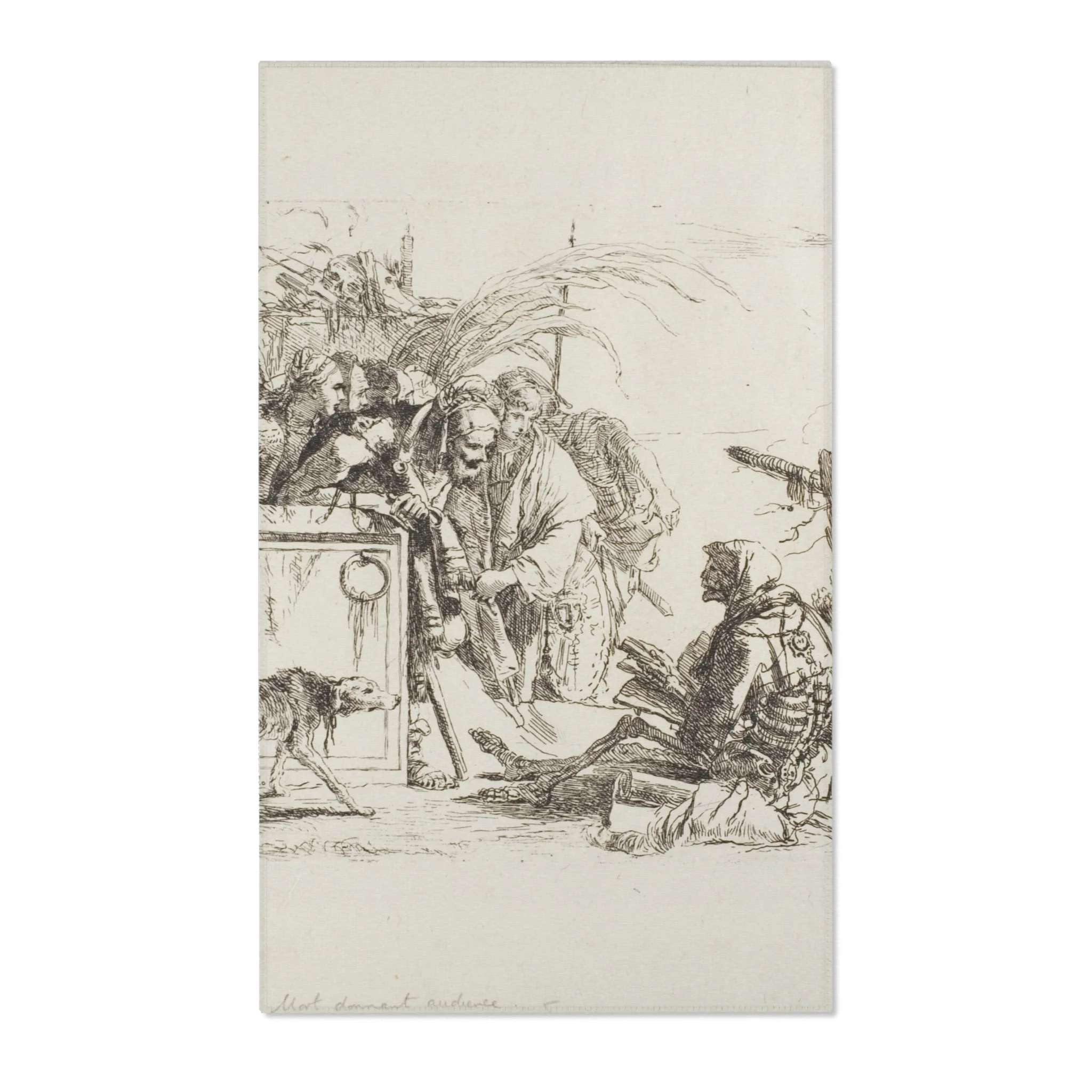 Giovanni Battista Tiepolo - Death Giving Audience, from Capricci | Area Rug - Image 2