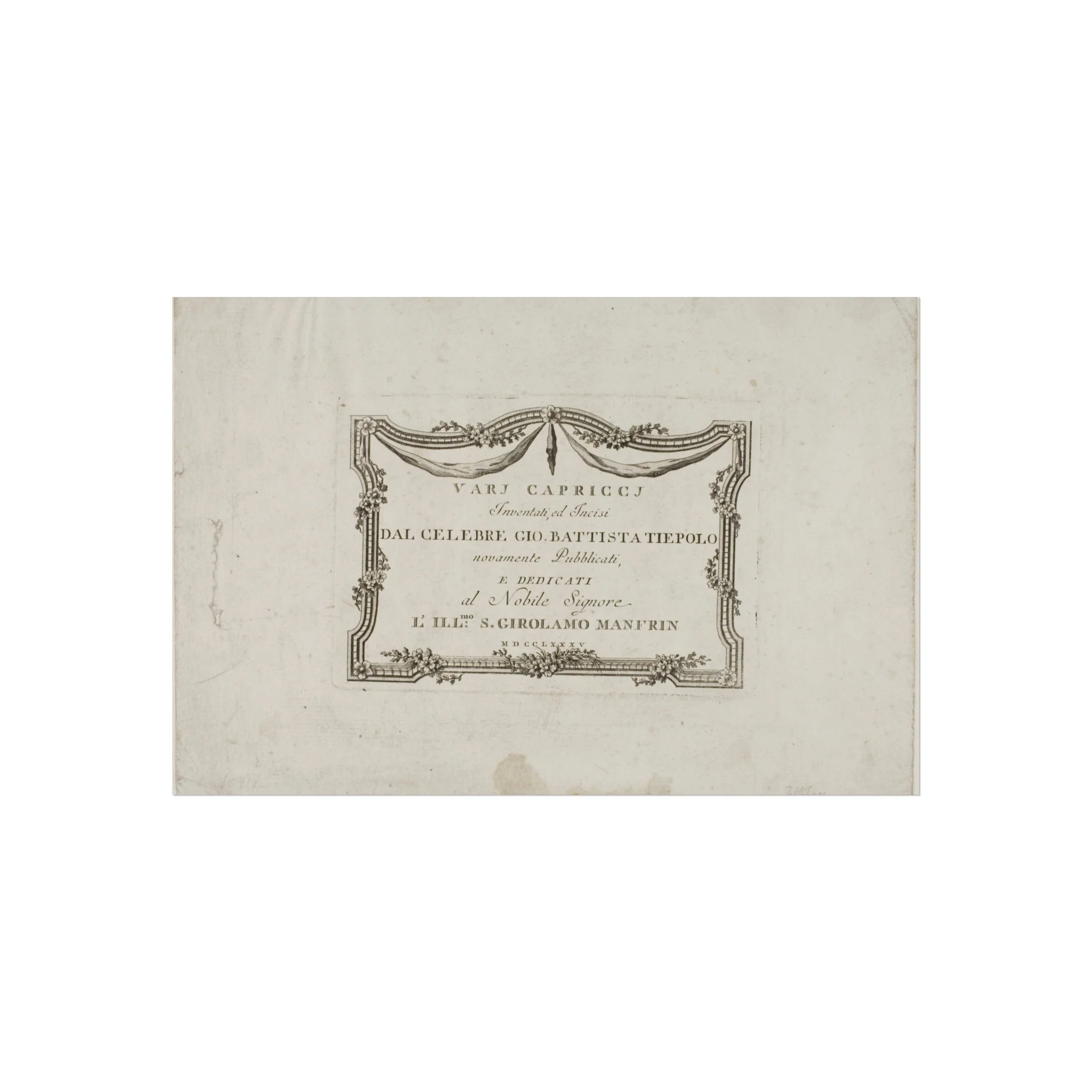 Giovanni Battista Tiepolo - Frontispiece from Capricci | Fine Art Poster - Image 4