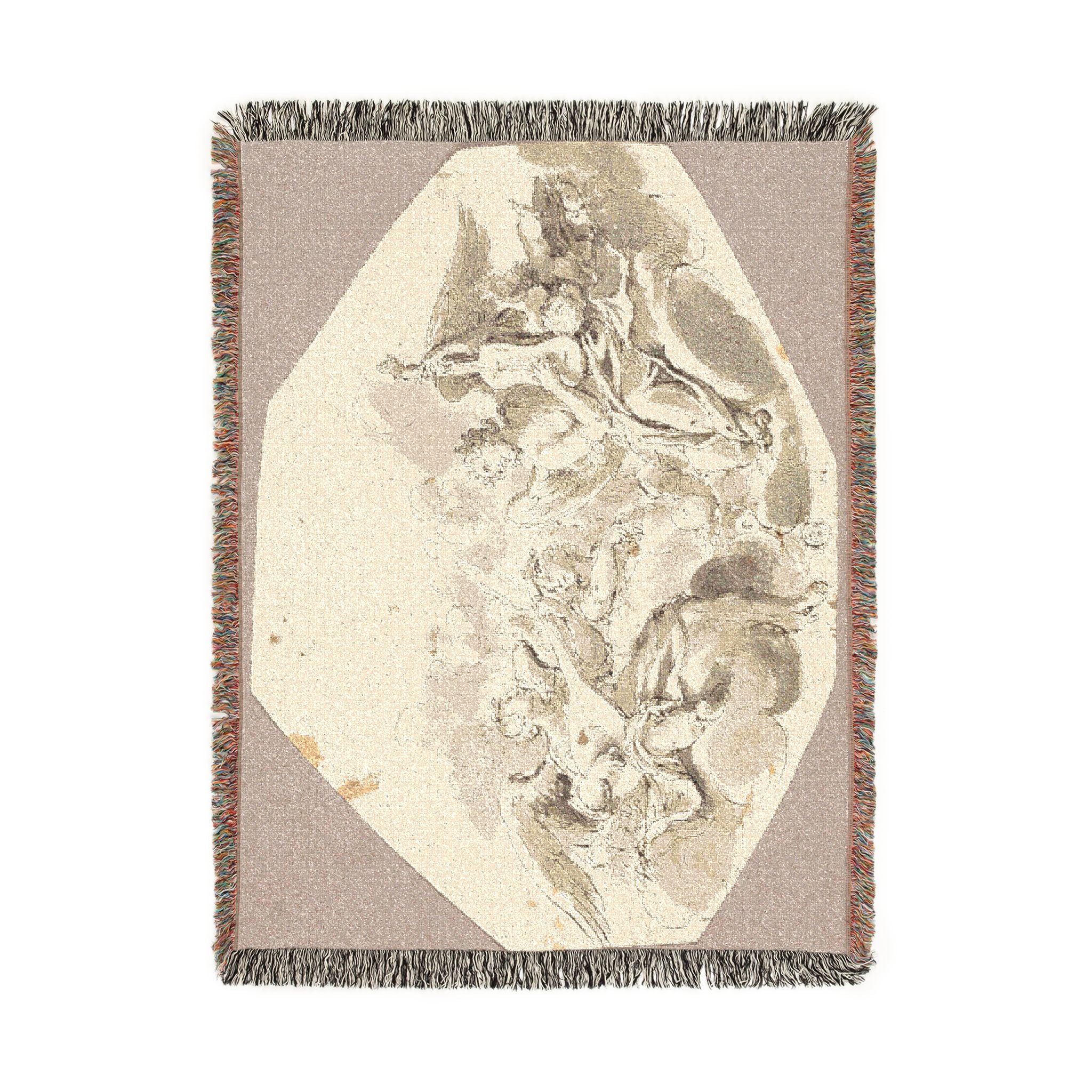 Giovanni Battista Tiepolo - Musician Angels | Woven Tapestry Blanket - Image 11
