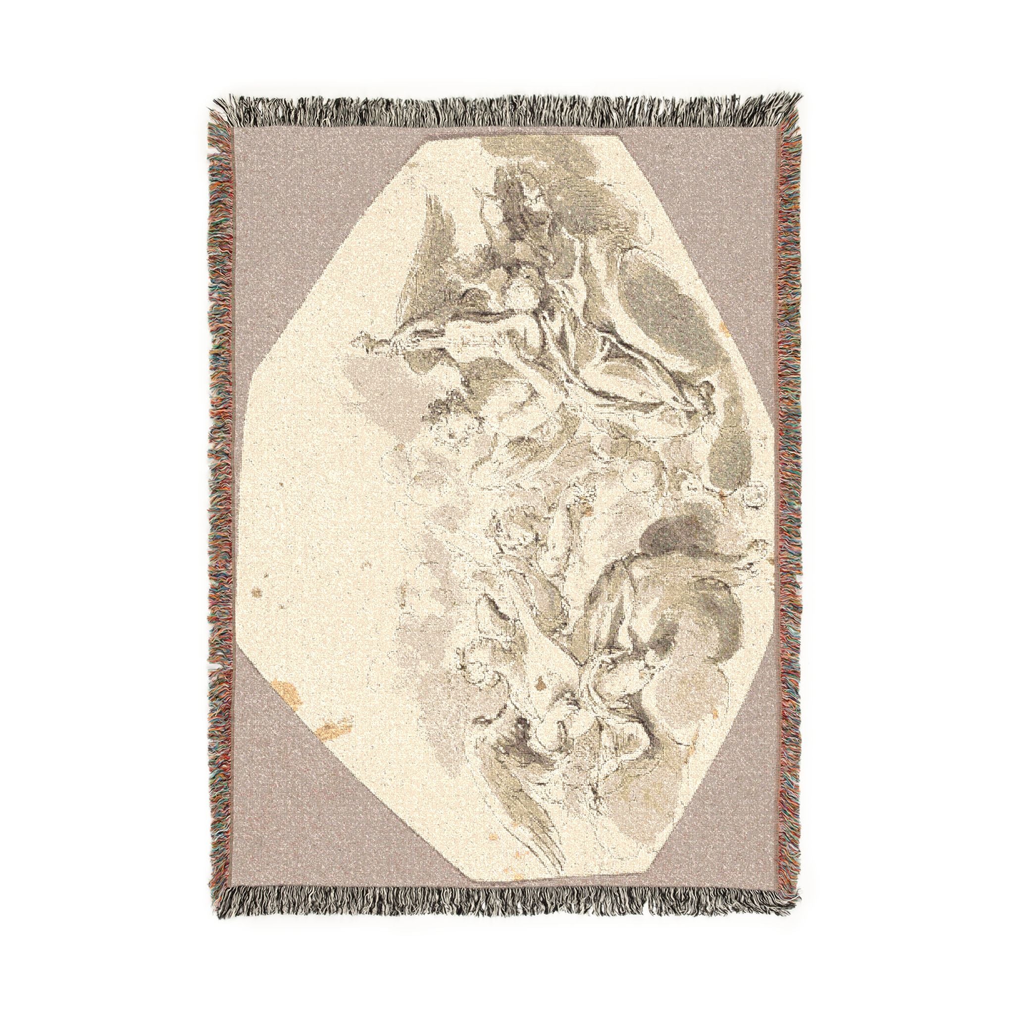 Giovanni Battista Tiepolo - Musician Angels | Woven Tapestry Blanket - Image 6