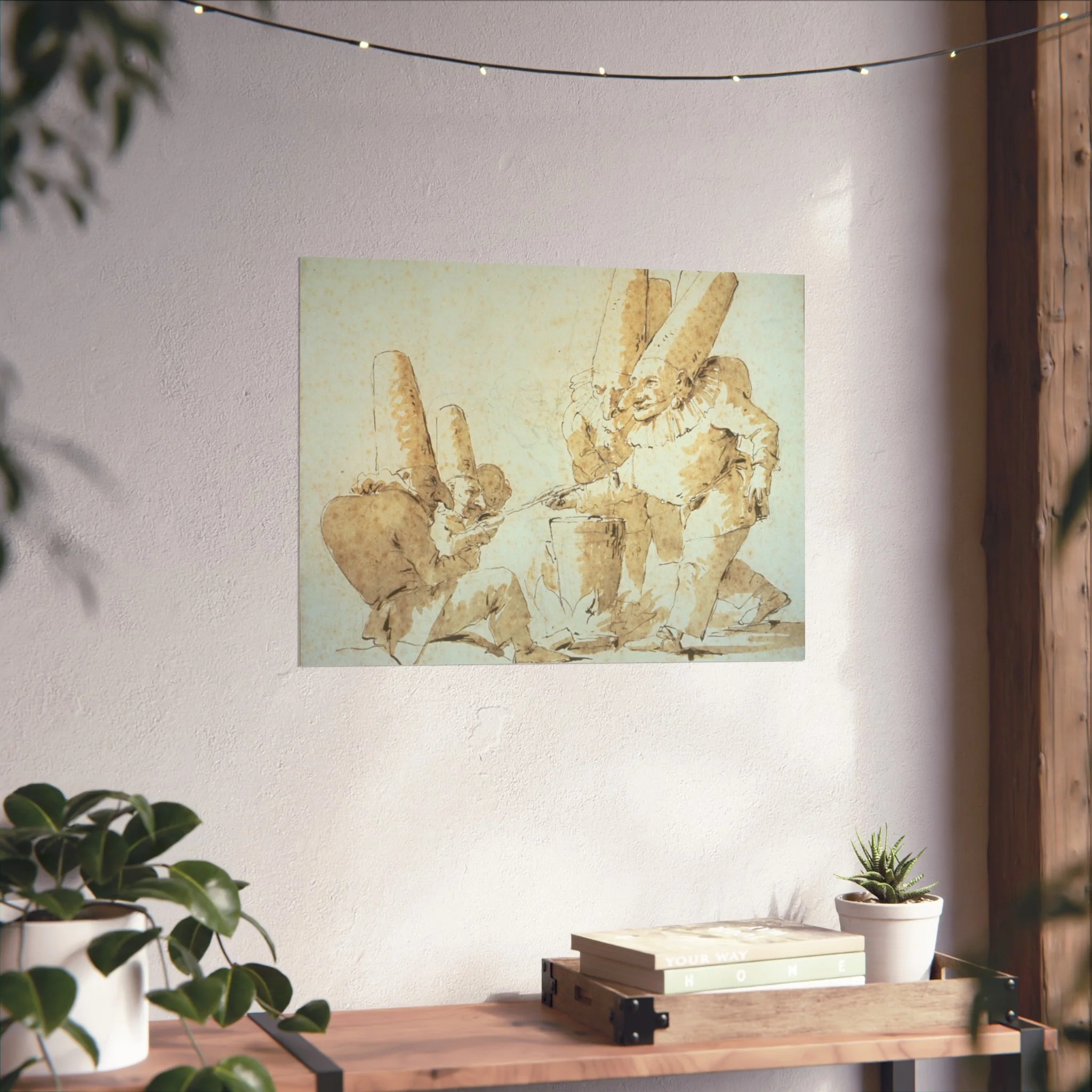 Giovanni Battista Tiepolo - Punchinellos Cooking and Tasting Gnocchi (Punchinellos' Repast) | Fine Art Poster - Image 9