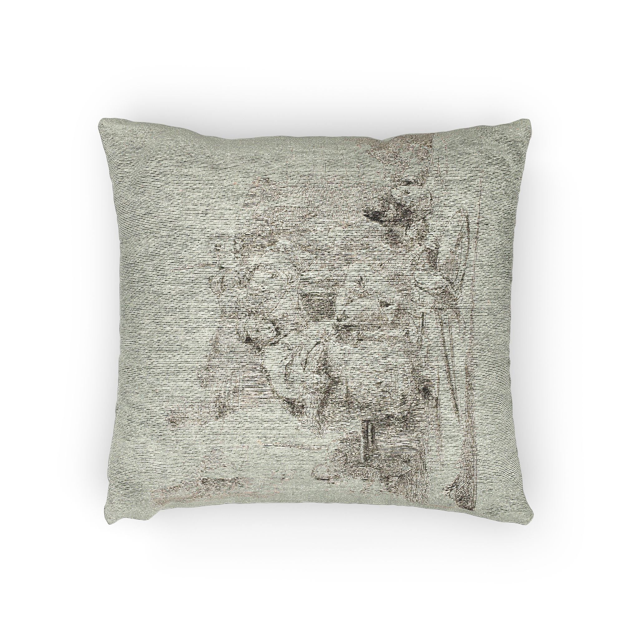 Giovanni Battista Tiepolo - Seated Youth Leaning Against an Urn, from Capricci | Woven Pillow - Image 2