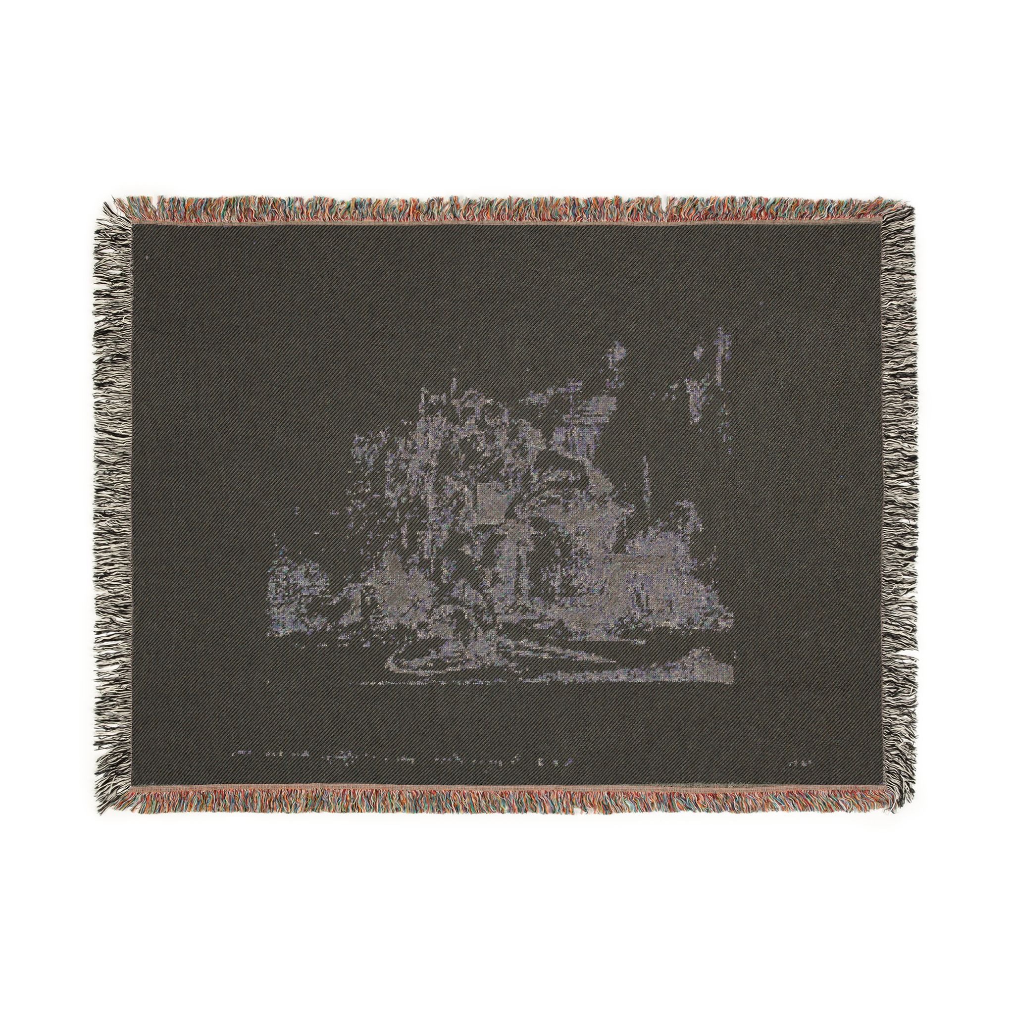 Giovanni Battista Tiepolo - Seated Youth Leaning Against an Urn, from Capricci | Woven Tapestry Blanket - Image 12