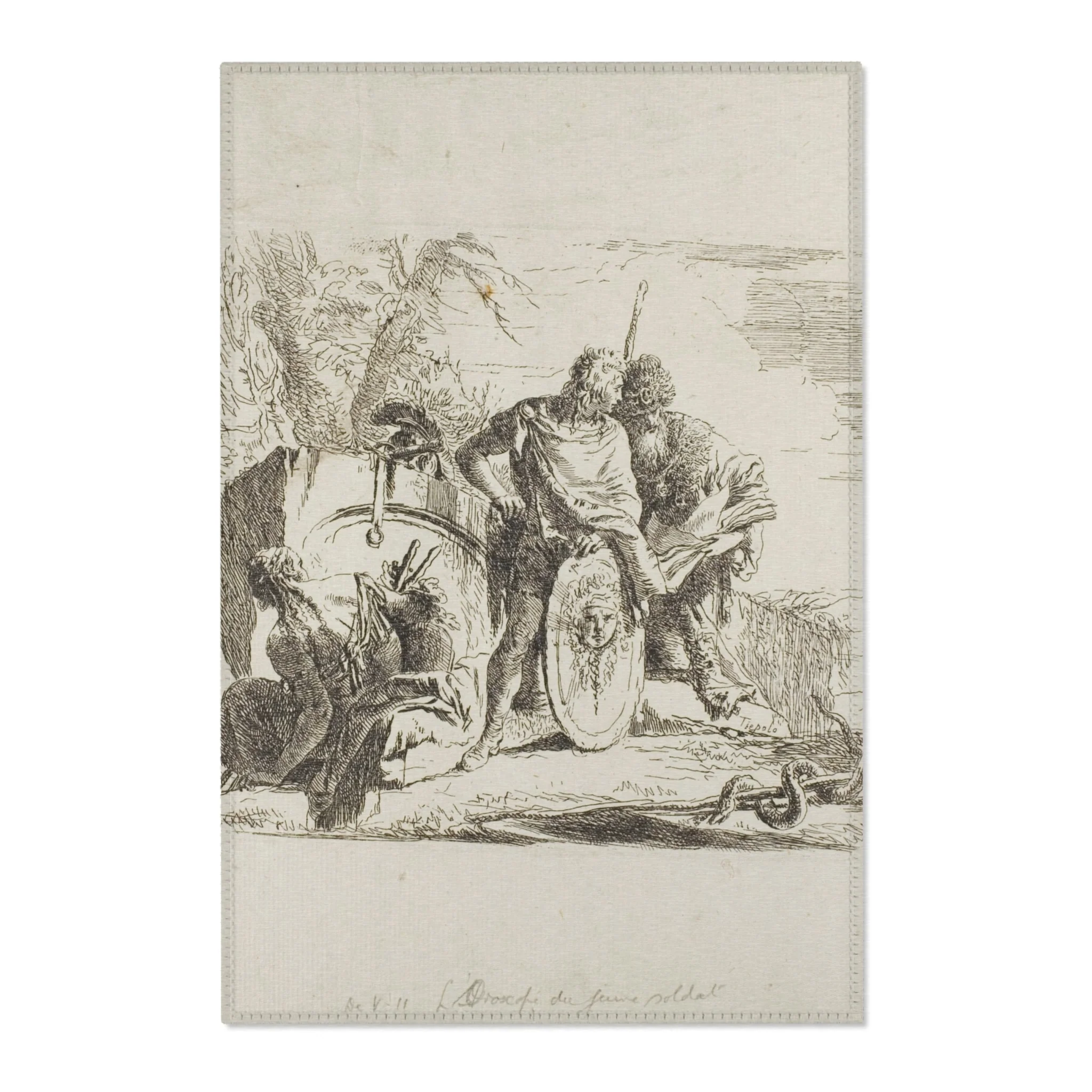 Giovanni Battista Tiepolo - The Astrologer and the Young Soldier, from Capricci | Area Rug