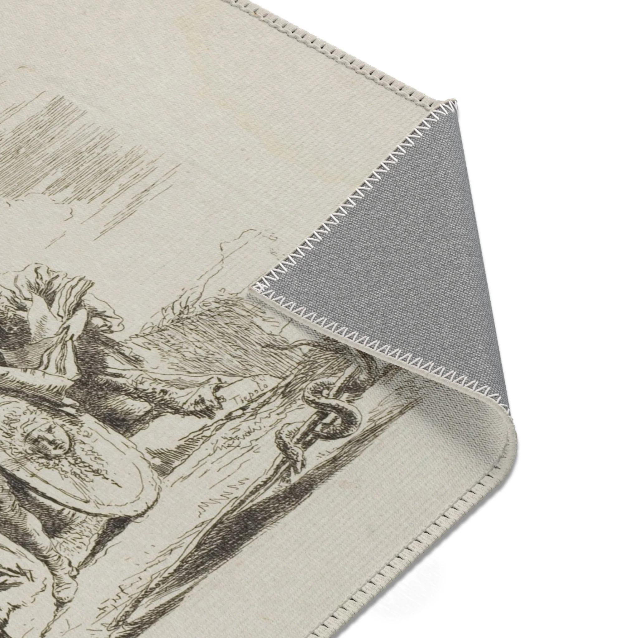 Giovanni Battista Tiepolo - The Astrologer and the Young Soldier, from Capricci | Area Rug - Image 13