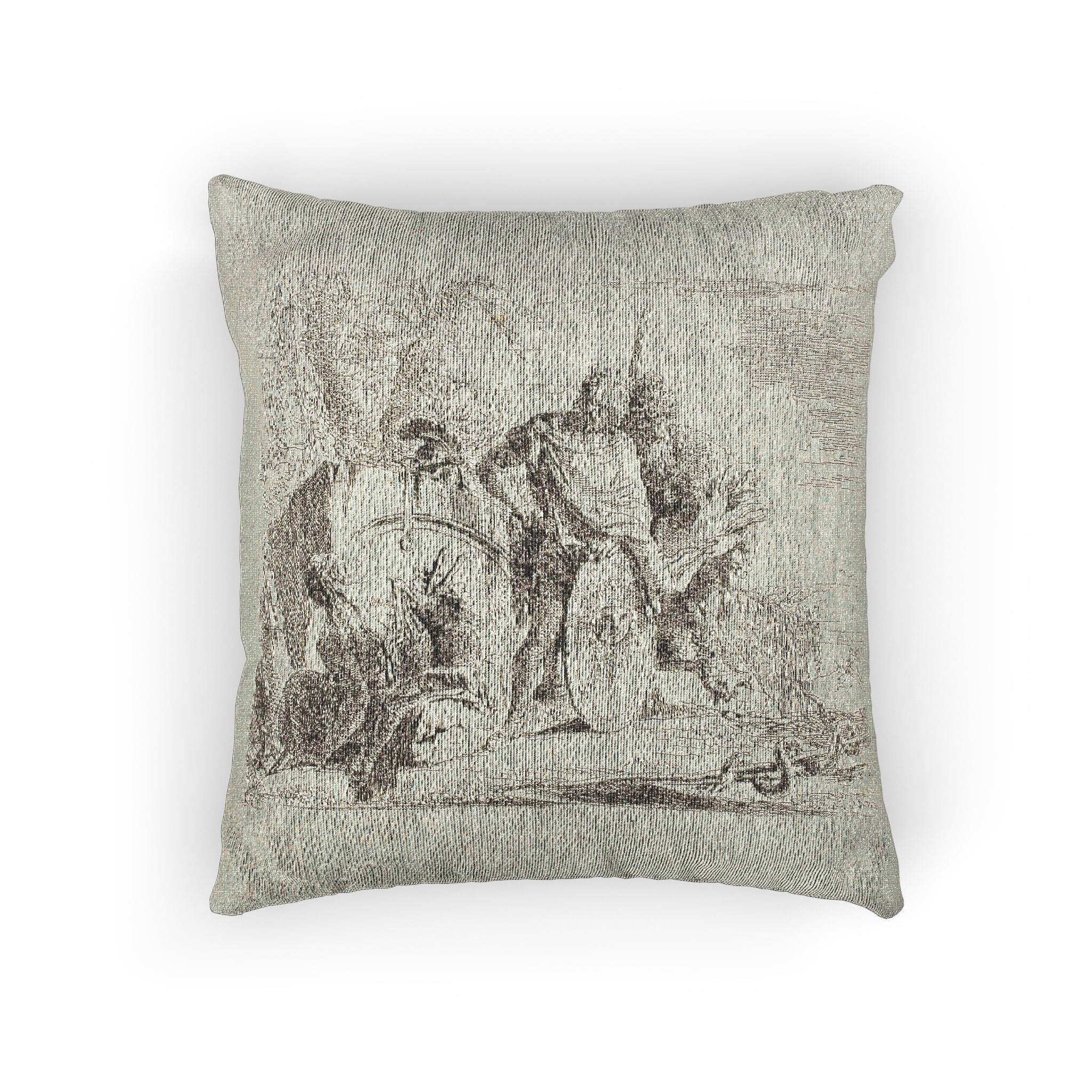 Giovanni Battista Tiepolo - The Astrologer and the Young Soldier, from Capricci | Woven Pillow - Image 3