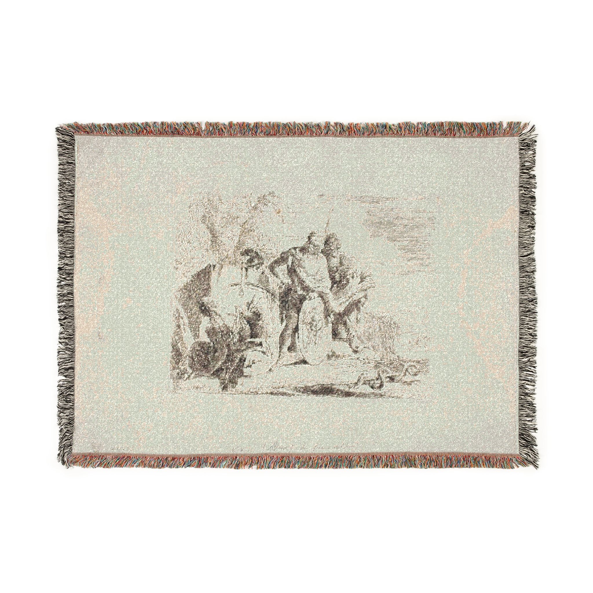 Giovanni Battista Tiepolo - The Astrologer and the Young Soldier, from Capricci | Woven Tapestry Blanket