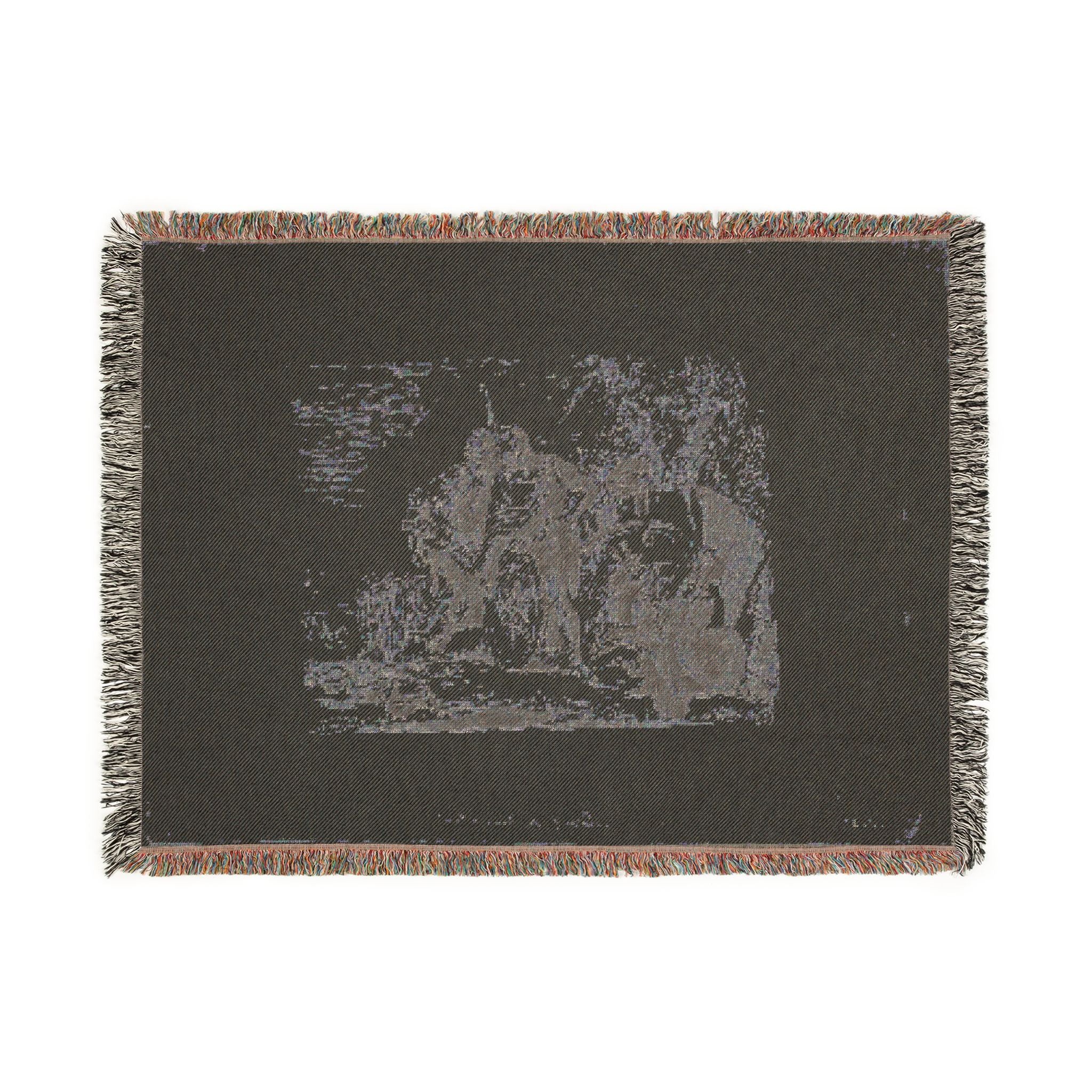 Giovanni Battista Tiepolo - The Astrologer and the Young Soldier, from Capricci | Woven Tapestry Blanket - Image 12
