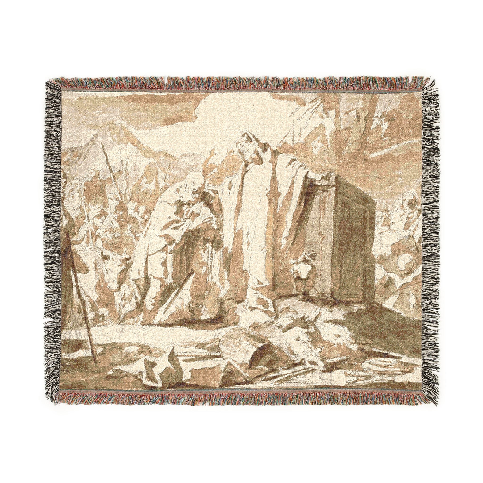 Giovanni Battista Tiepolo - The Meeting of Abraham and Melchizedek | Woven Tapestry Blanket - Image 7
