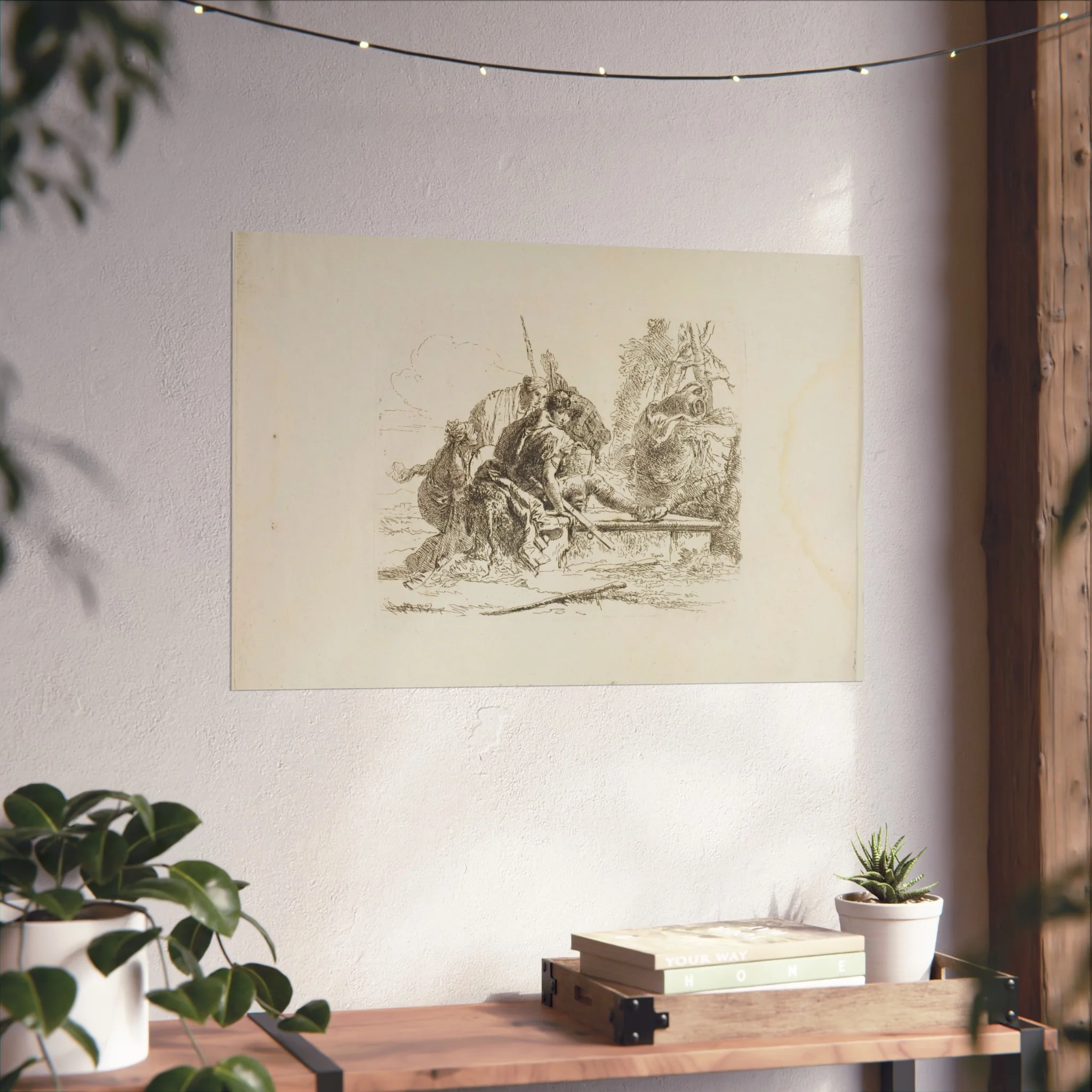 Giovanni Battista Tiepolo - Two Soldiers and Two Women, from Capricci | Fine Art Poster - Image 12