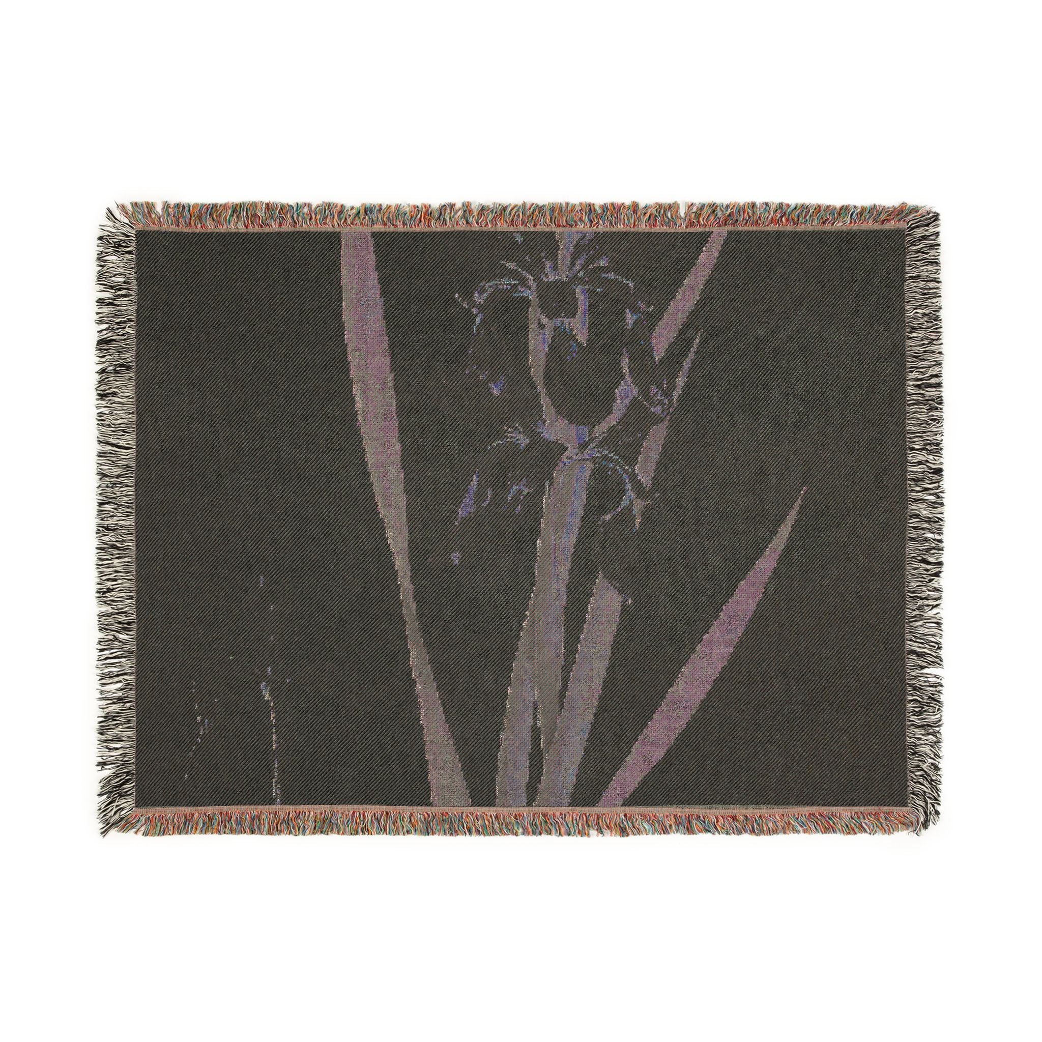 gold-banded-iris-p-j-redoute | Woven Tapestry Blanket - Image 12