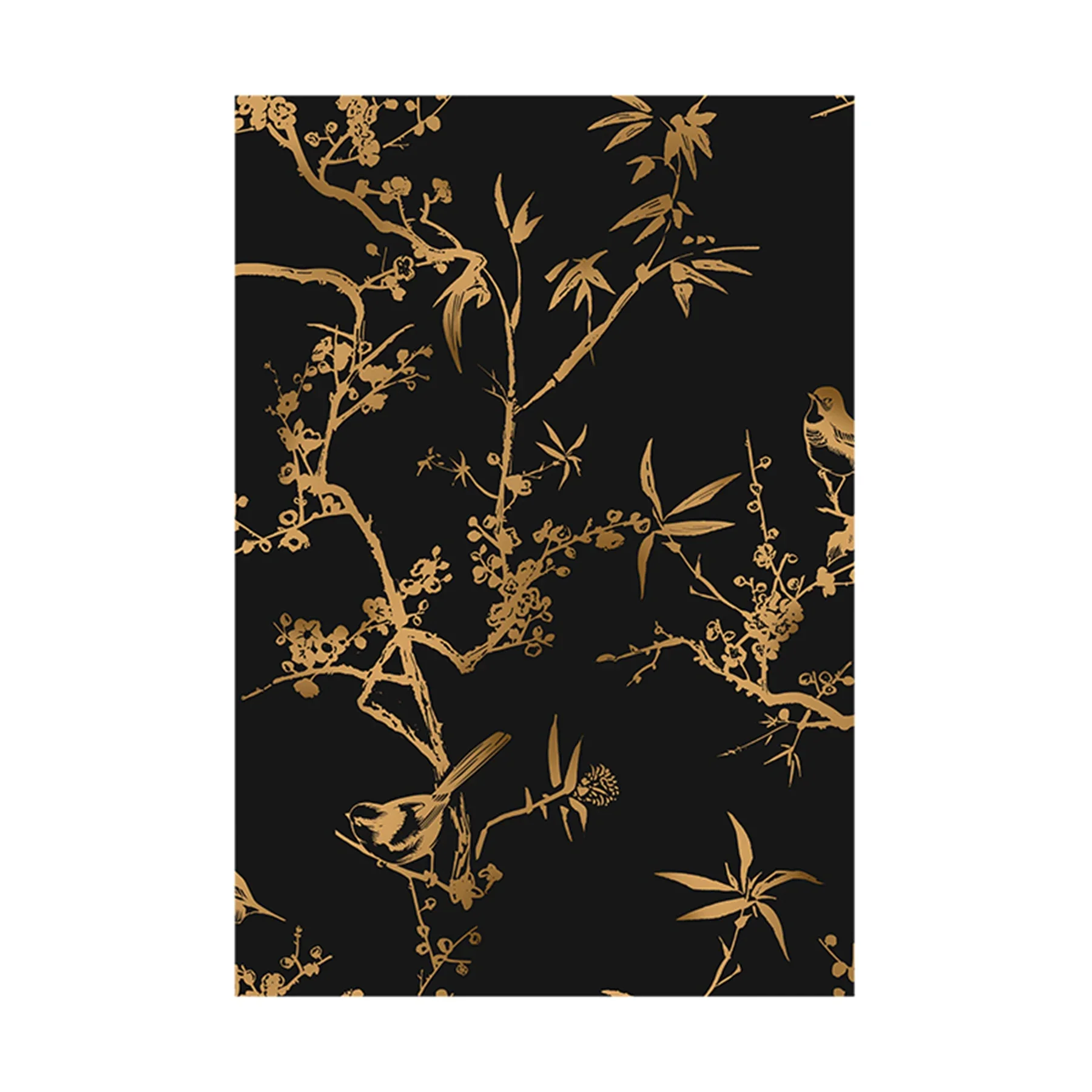 Gold Floral Trees Wallpaper - Image 4