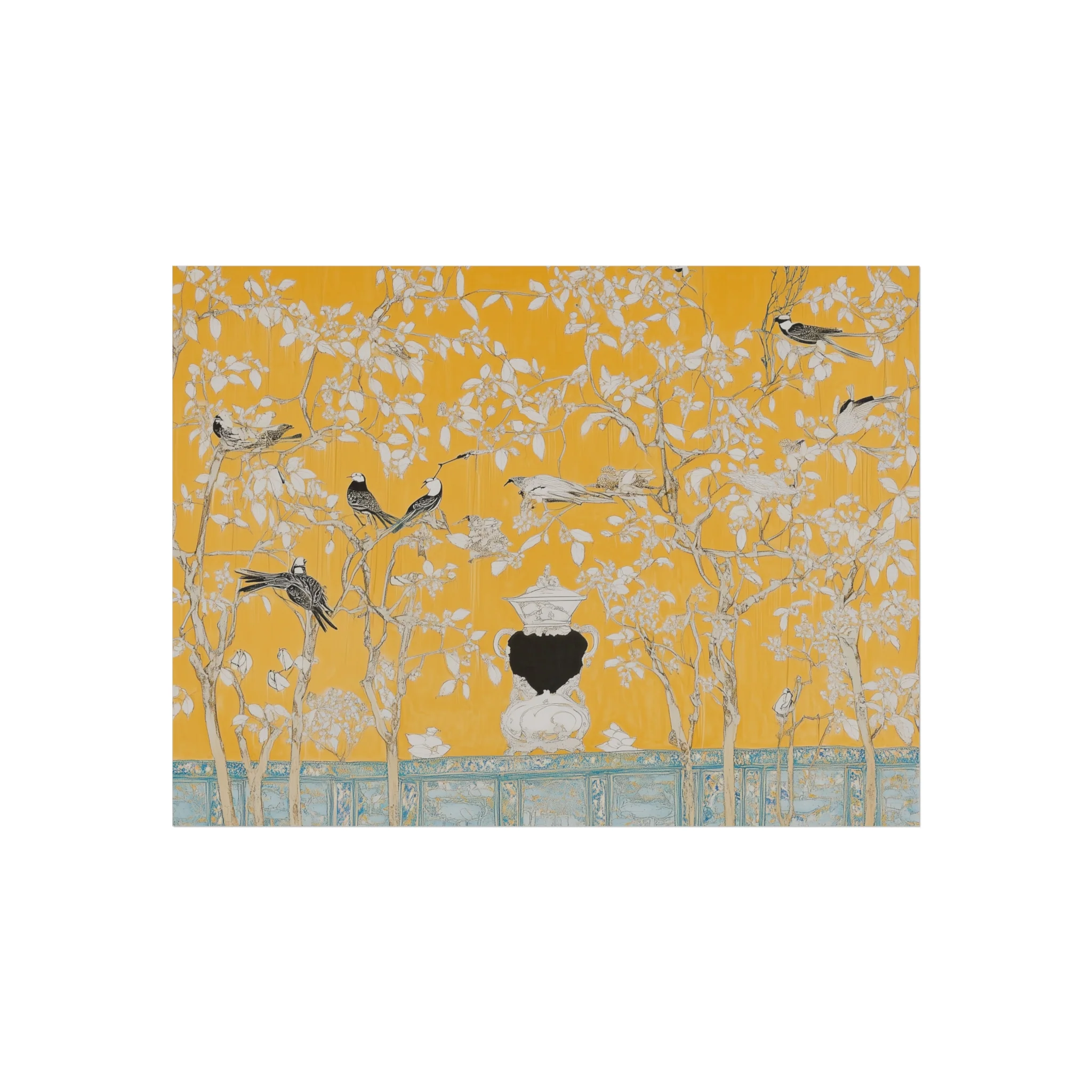 Golden Aviary Garden Fine Art Poster - Image 5