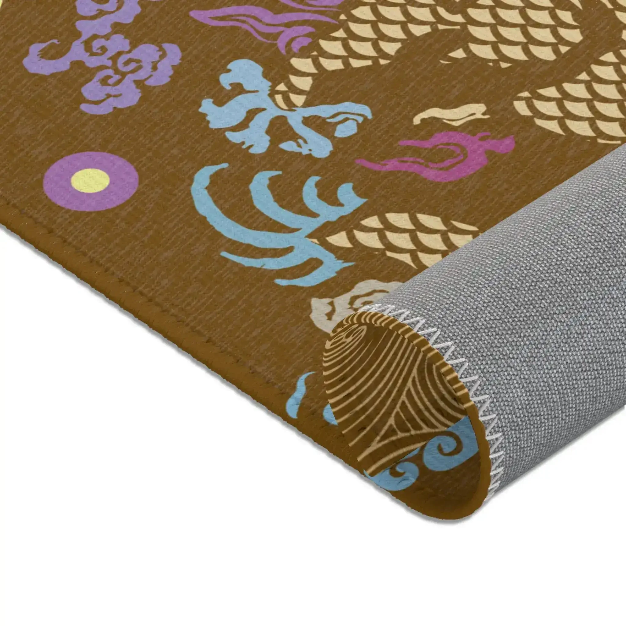 Golden Celestial Dragon Accent Rug - Image 7