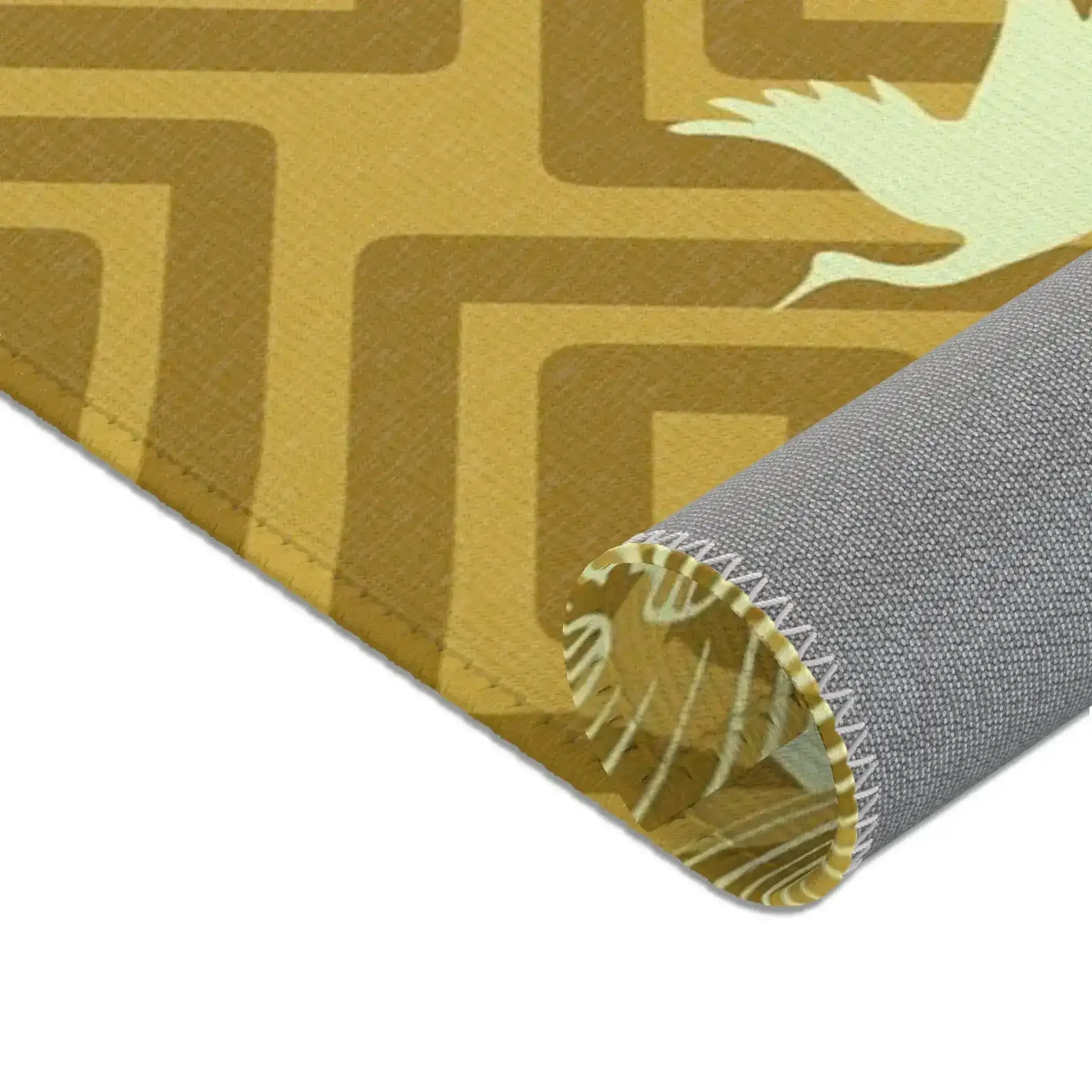 Golden Crane Waves Accent Rug - Image 9