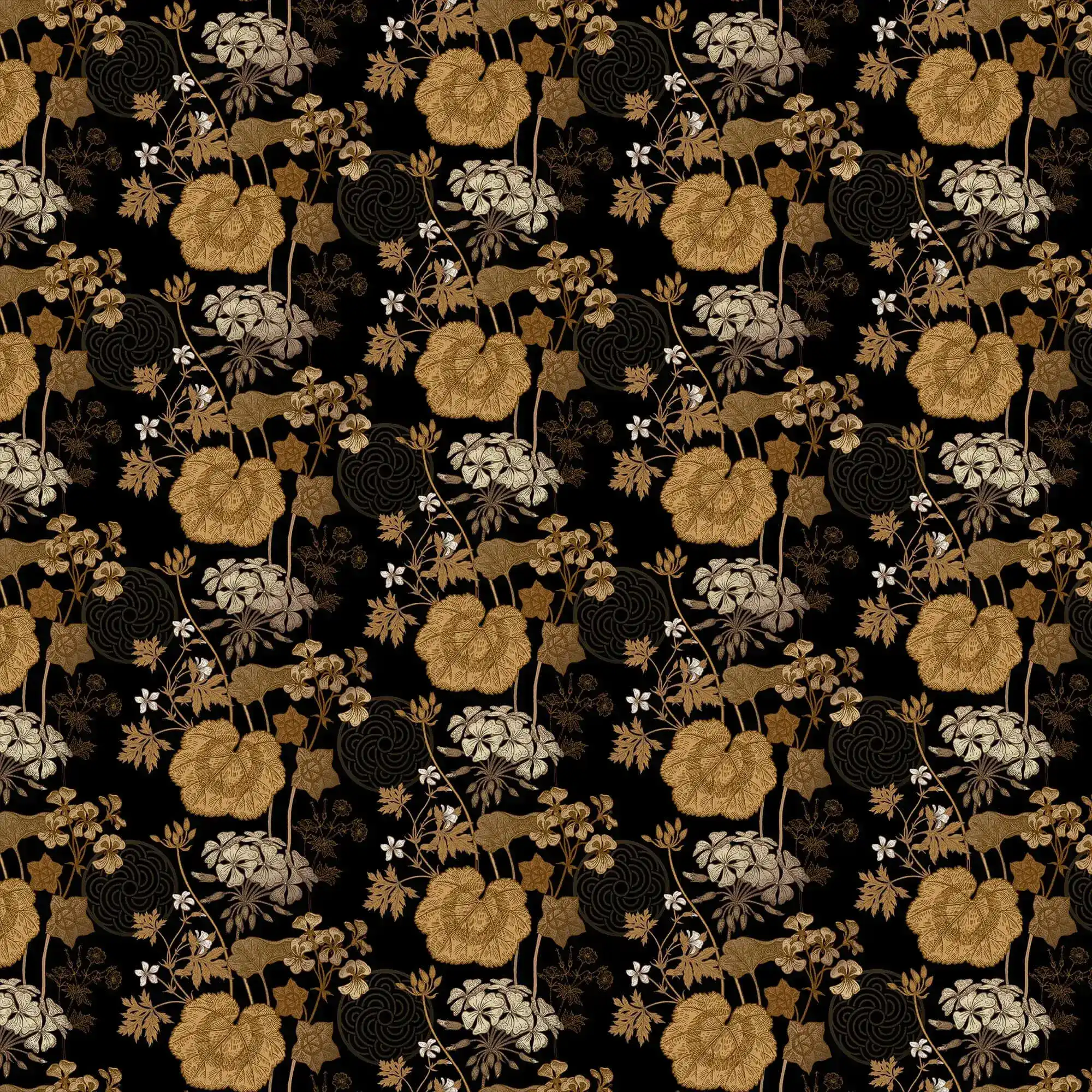 Golden Creeper Vine Wallpaper