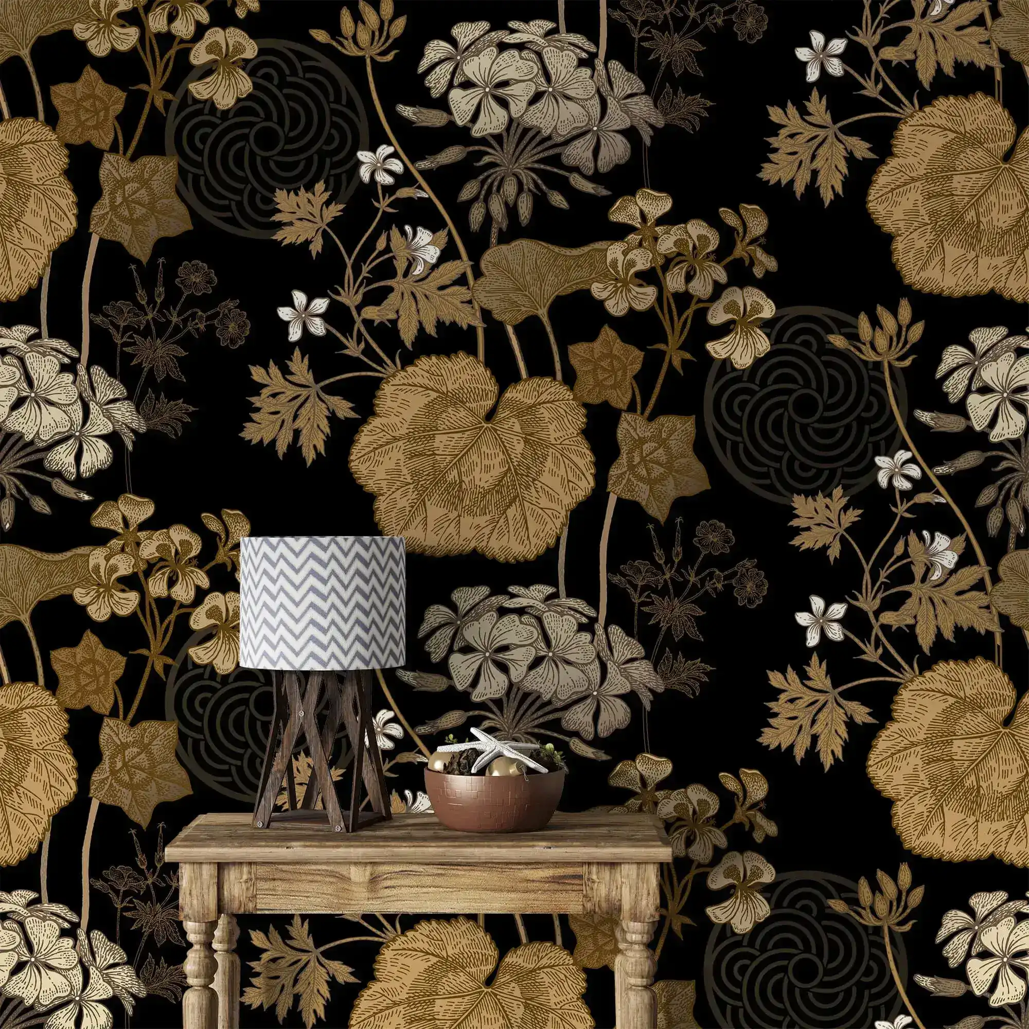 Golden Creeper Vine Wallpaper - Image 2