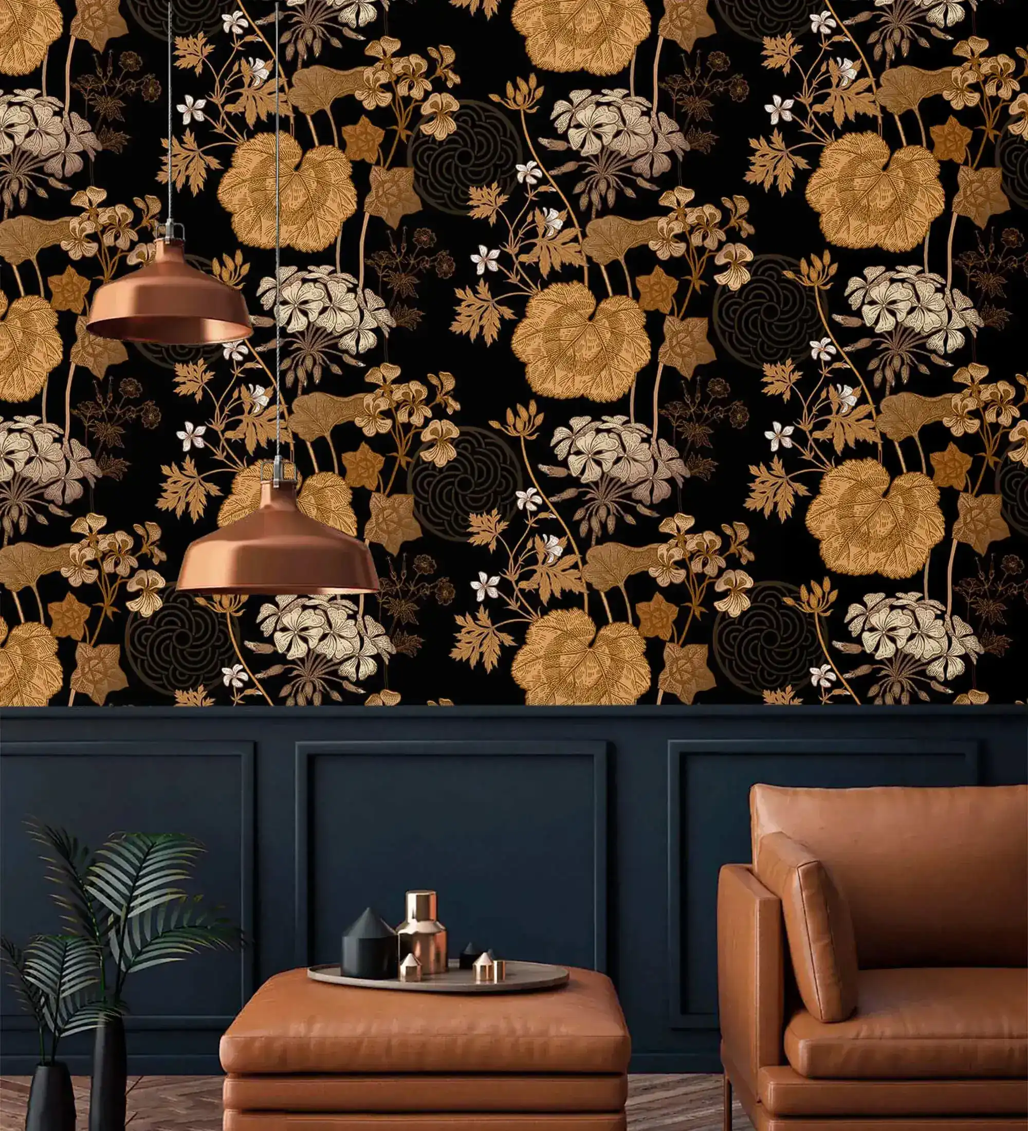 Golden Creeper Vine Wallpaper - Image 5