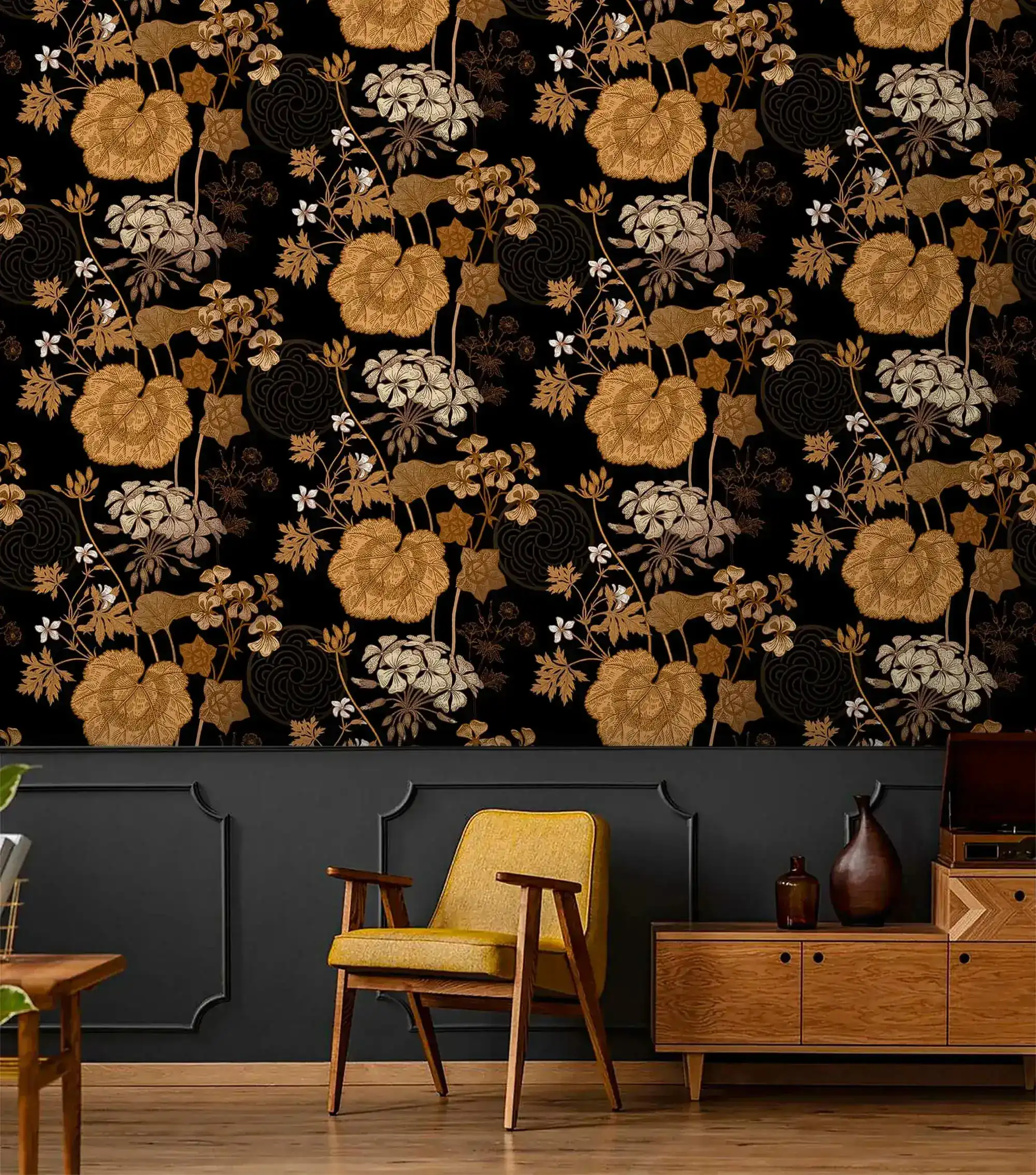 Golden Creeper Vine Wallpaper - Image 7