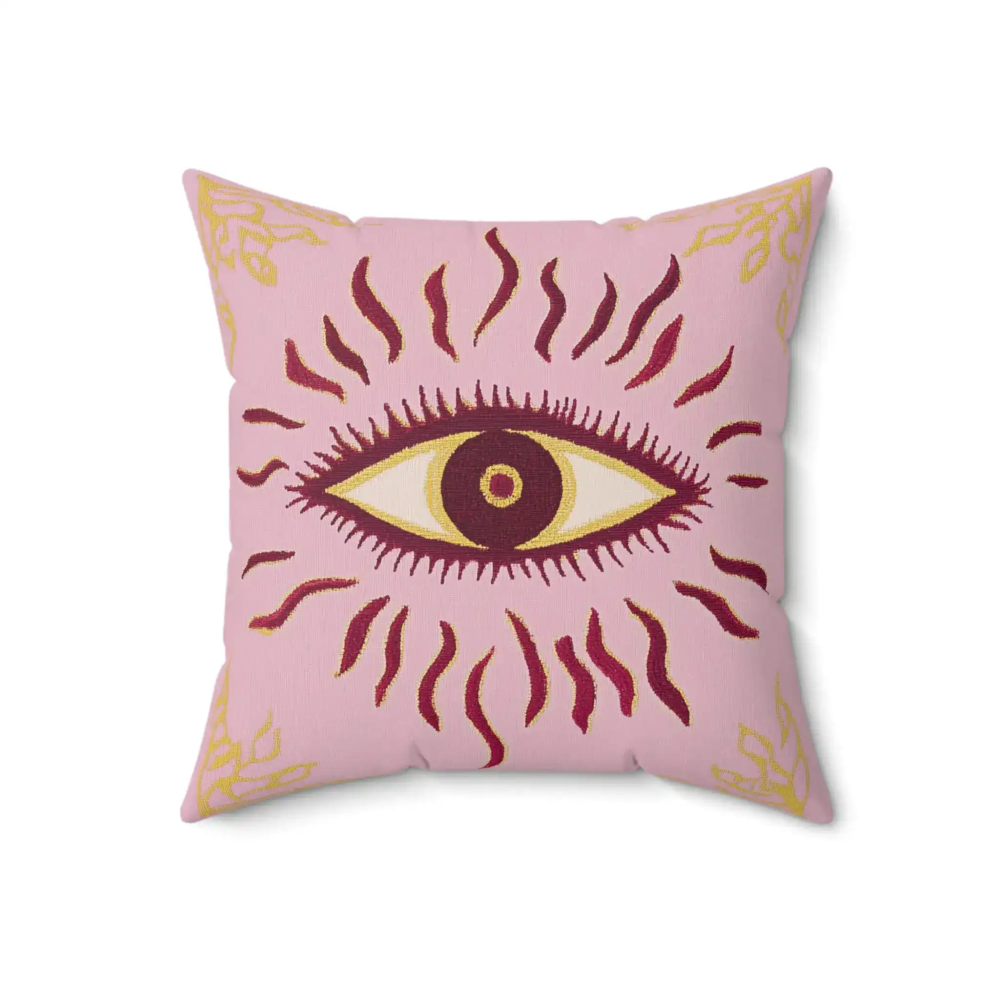 Golden Gaze Mystic Throw Pillow - Image 5