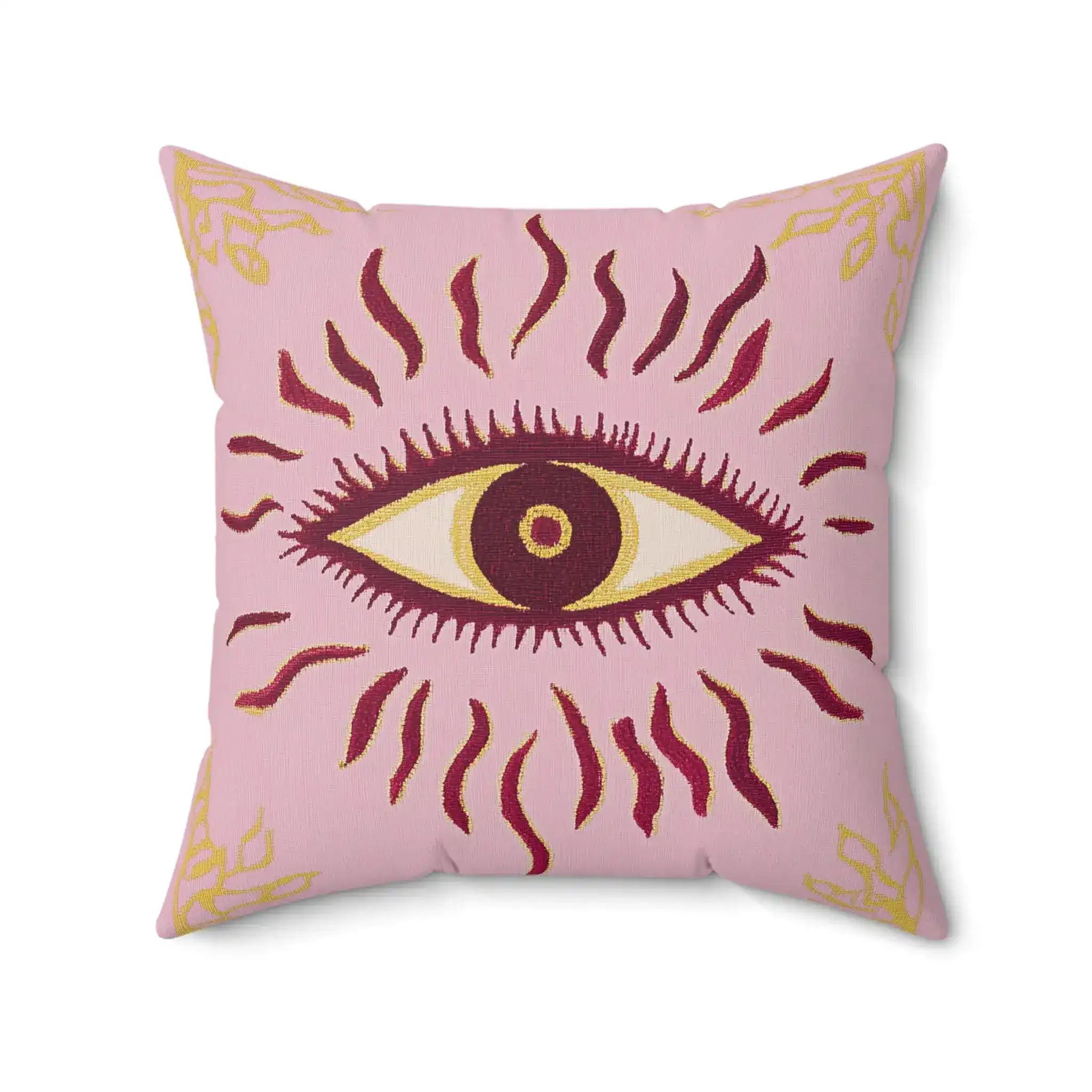 Golden Gaze Mystic Throw Pillow - Image 6