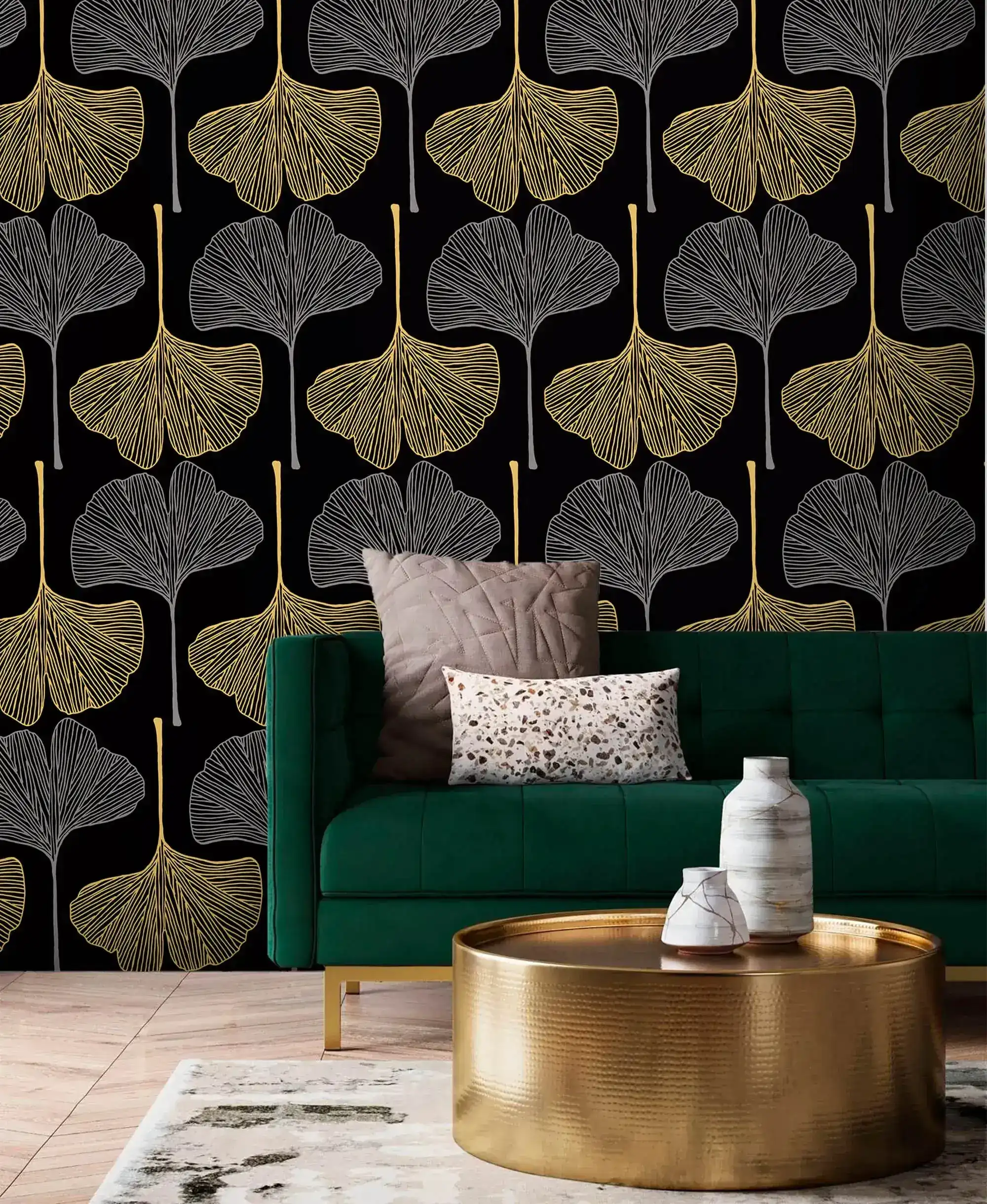 Golden Gingko Grove Wallpaper - Image 2
