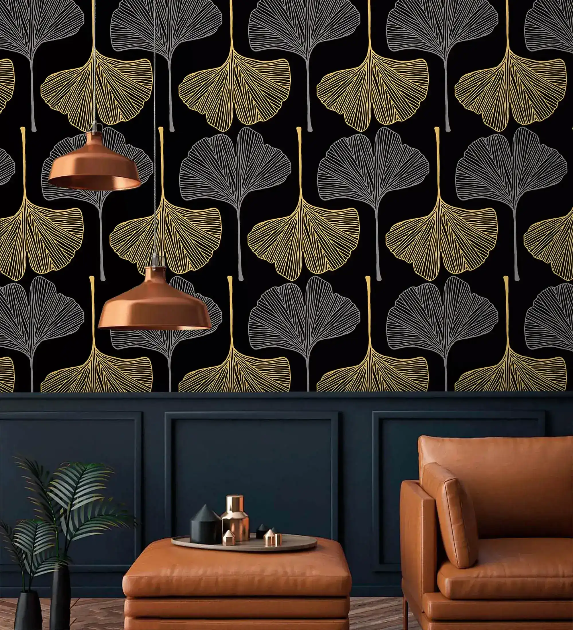Golden Gingko Grove Wallpaper - Image 3