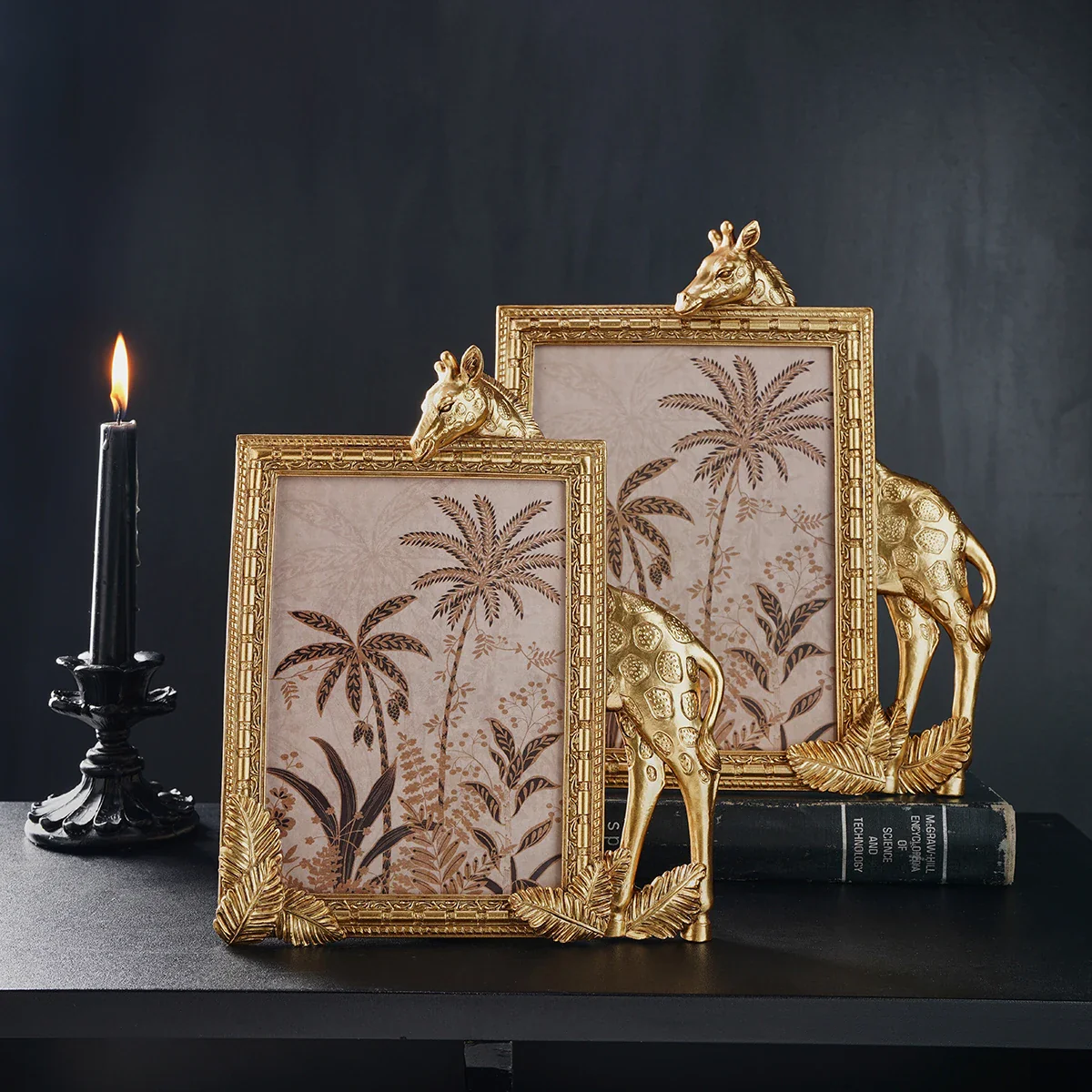 Golden Giraffe Resin Photo Frame - Image 3