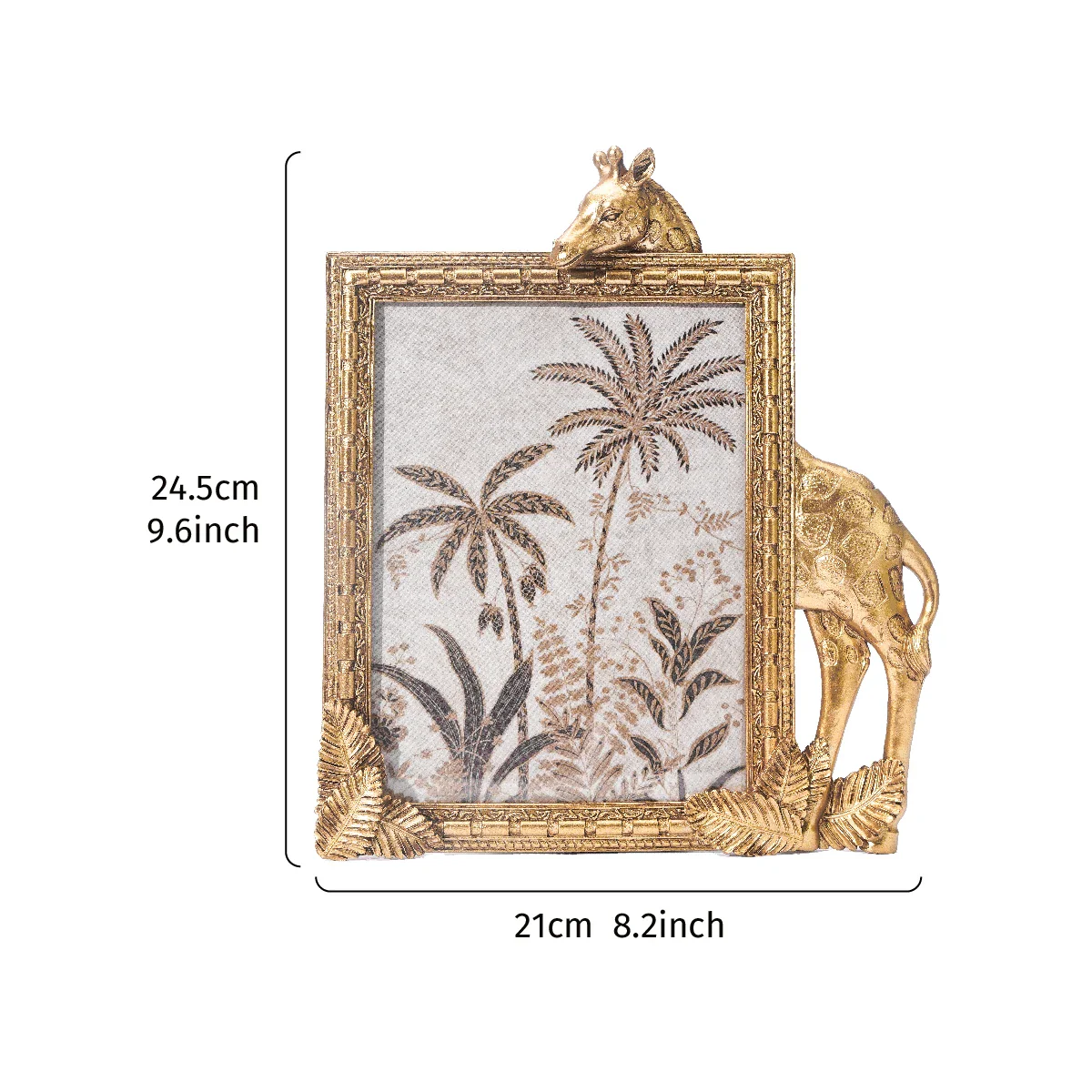 Golden Giraffe Resin Photo Frame - Image 9