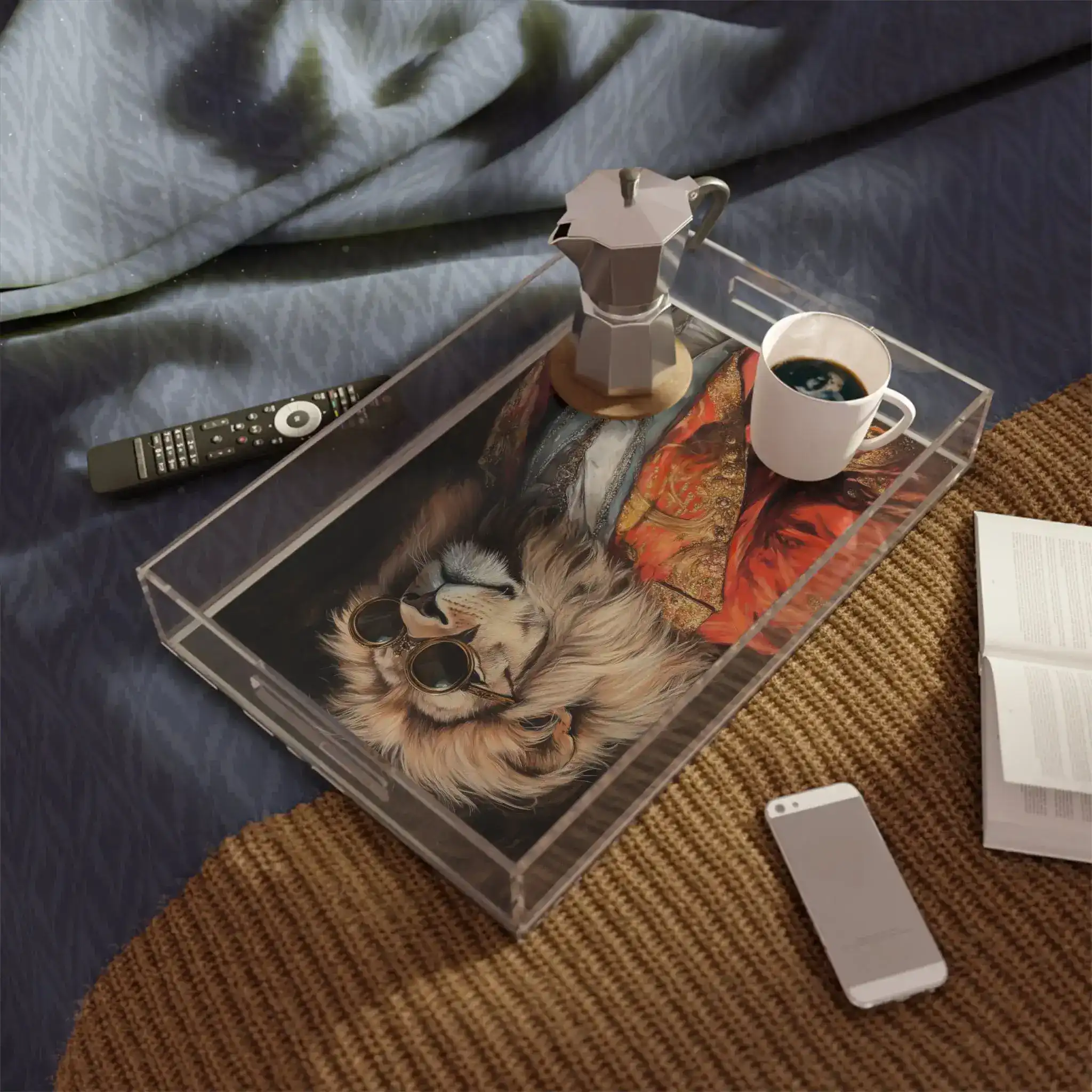 Golden Majesty Luxe Lion Serving Tray - Image 4