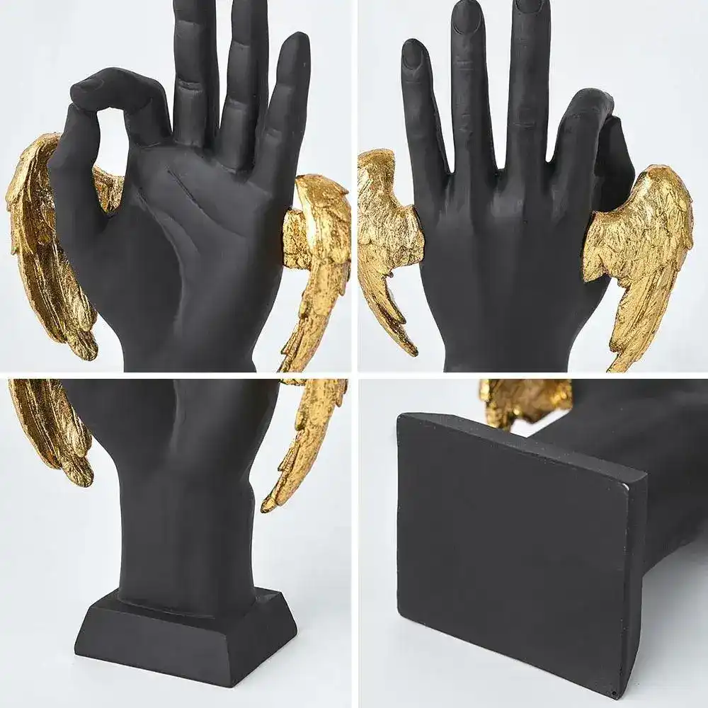 Golden Wings Victory Hand Sign Figurine - Image 9