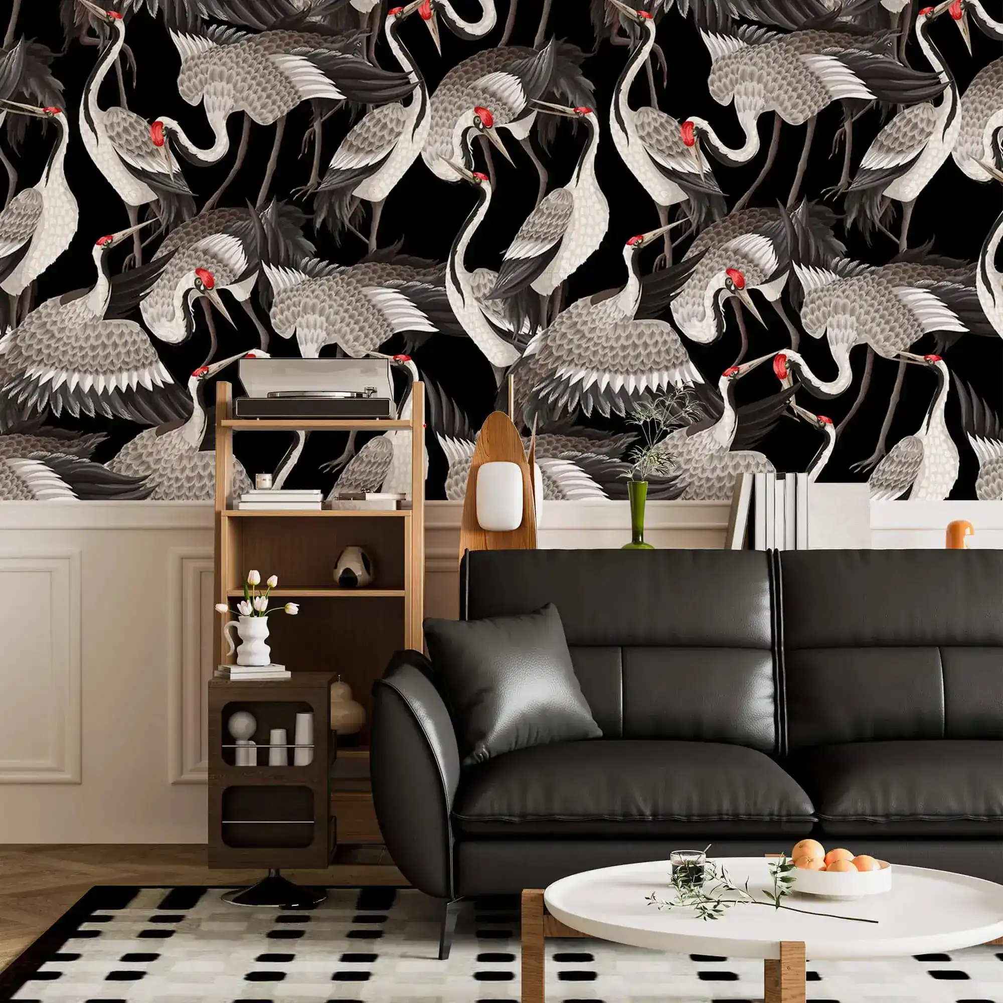 Graceful Crane Haven Wallpaper - Image 4