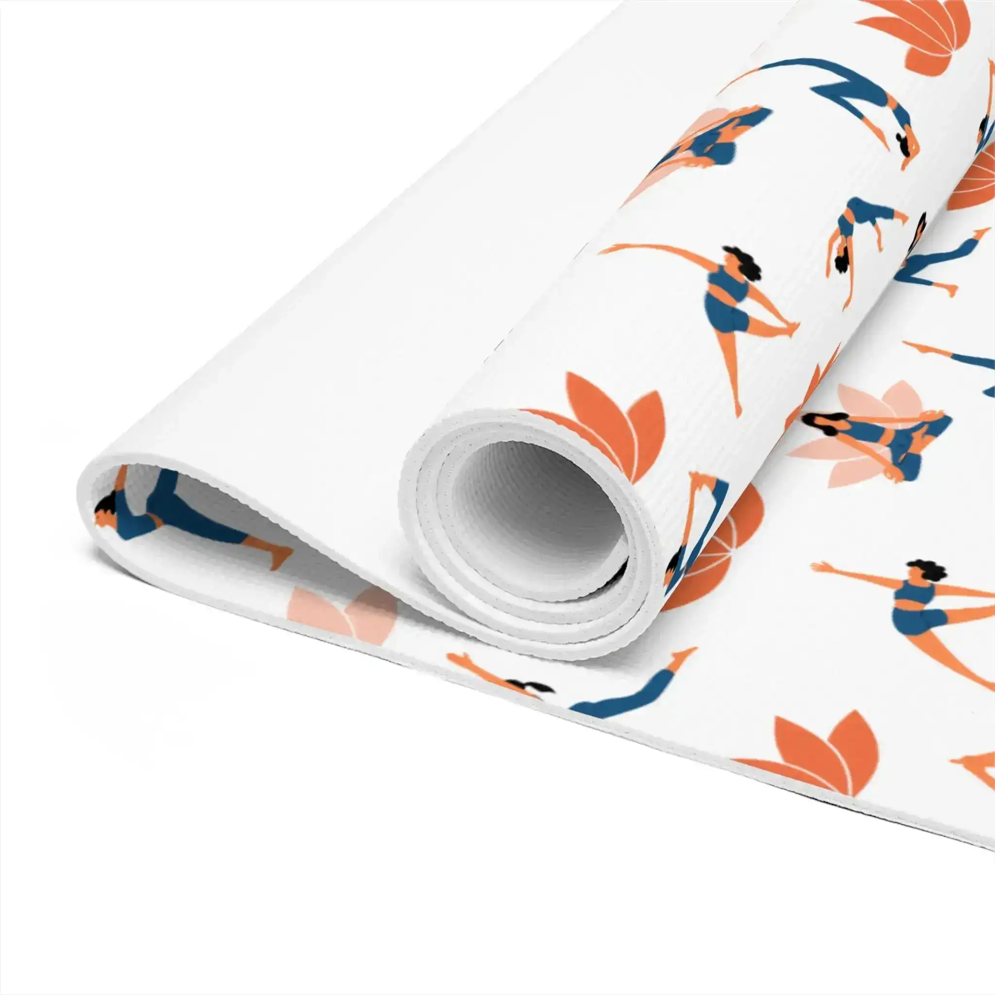 Graceful Lotus Yoga Mat - Image 3