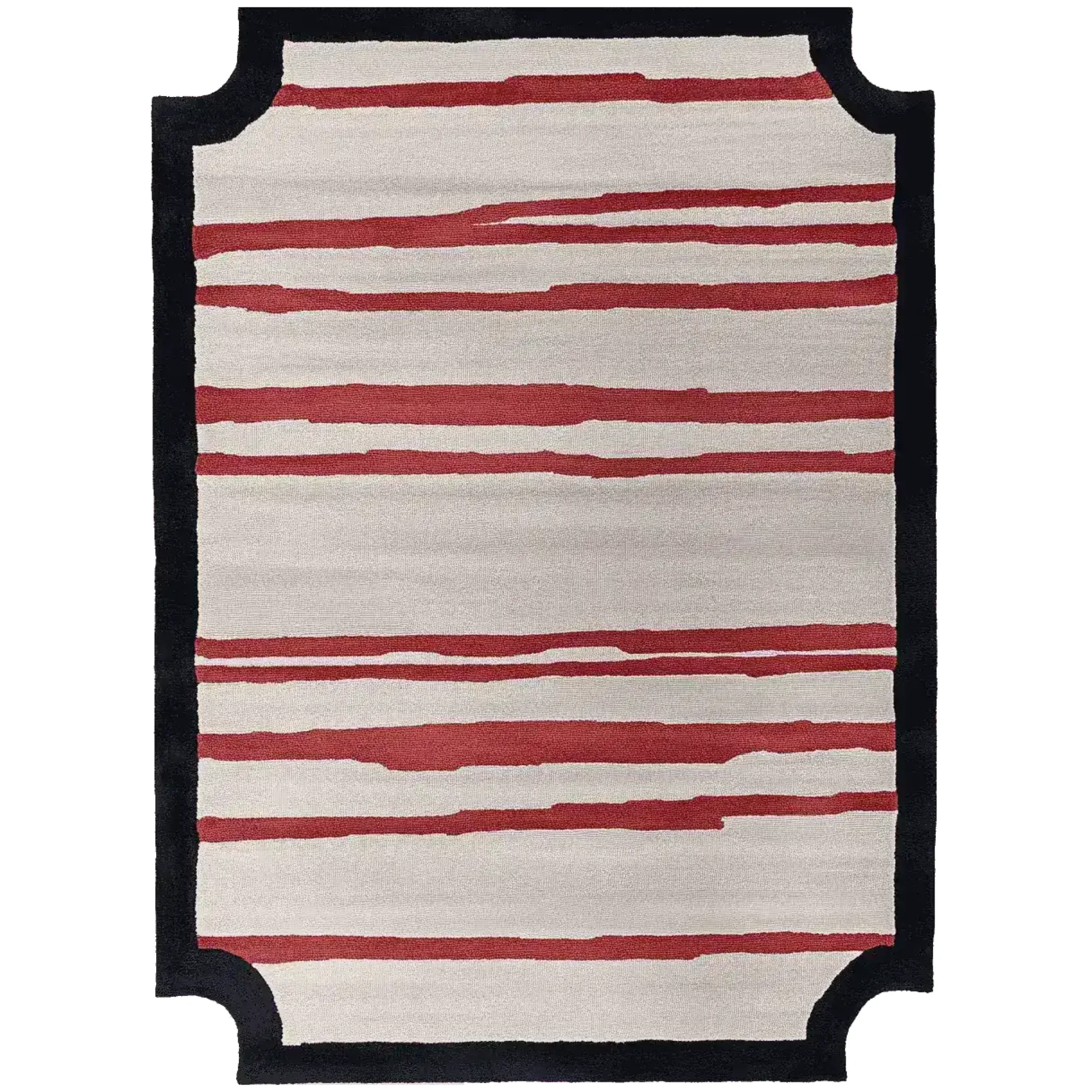 Graphic Stripes Hand Tufted Rug