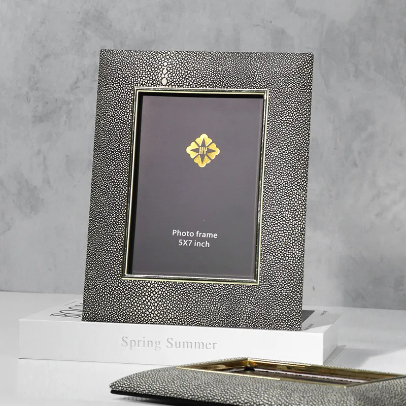 Gray Shagreen Picture Frame - Image 2