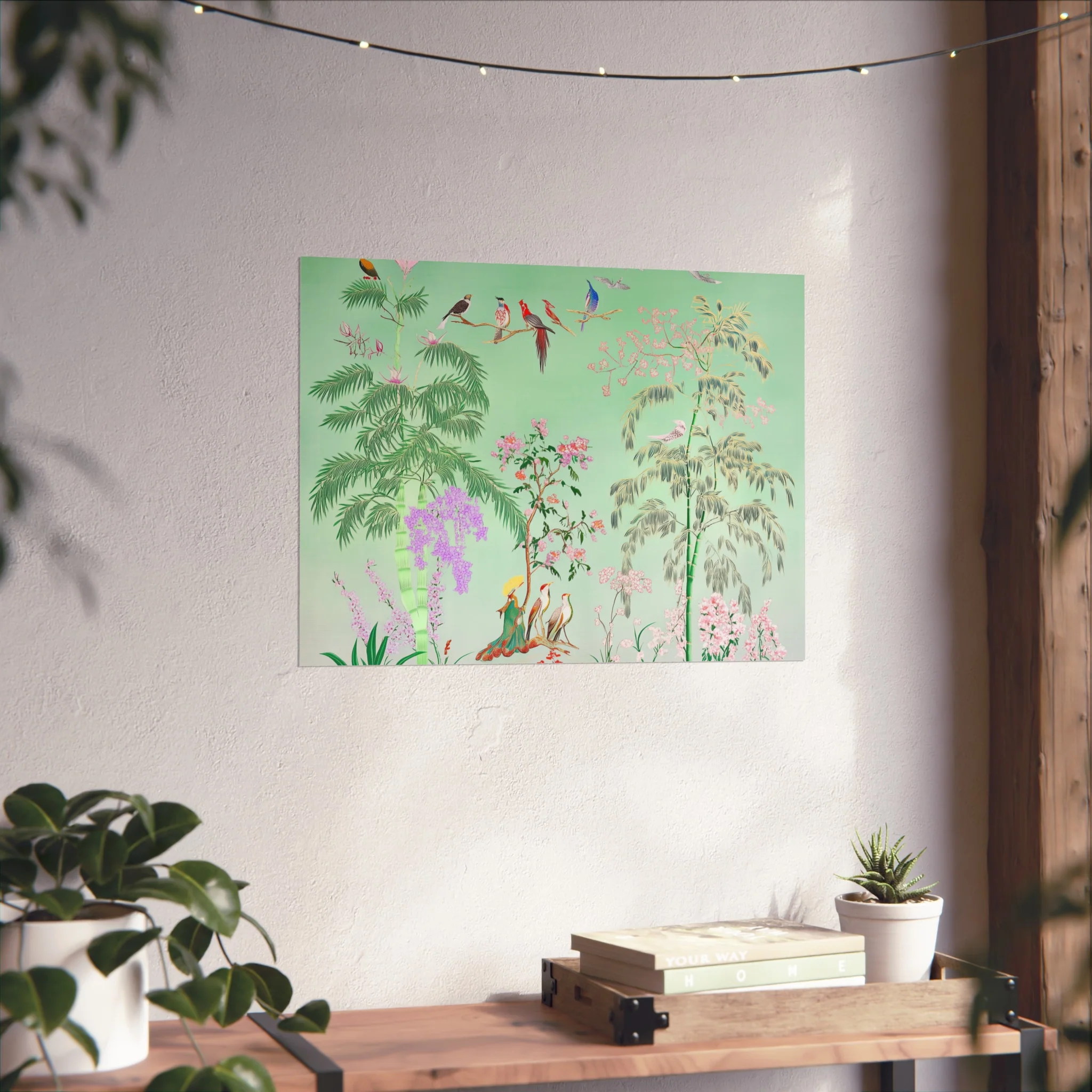 Green Chinoiserie Garden Fine Art Poster - Image 26
