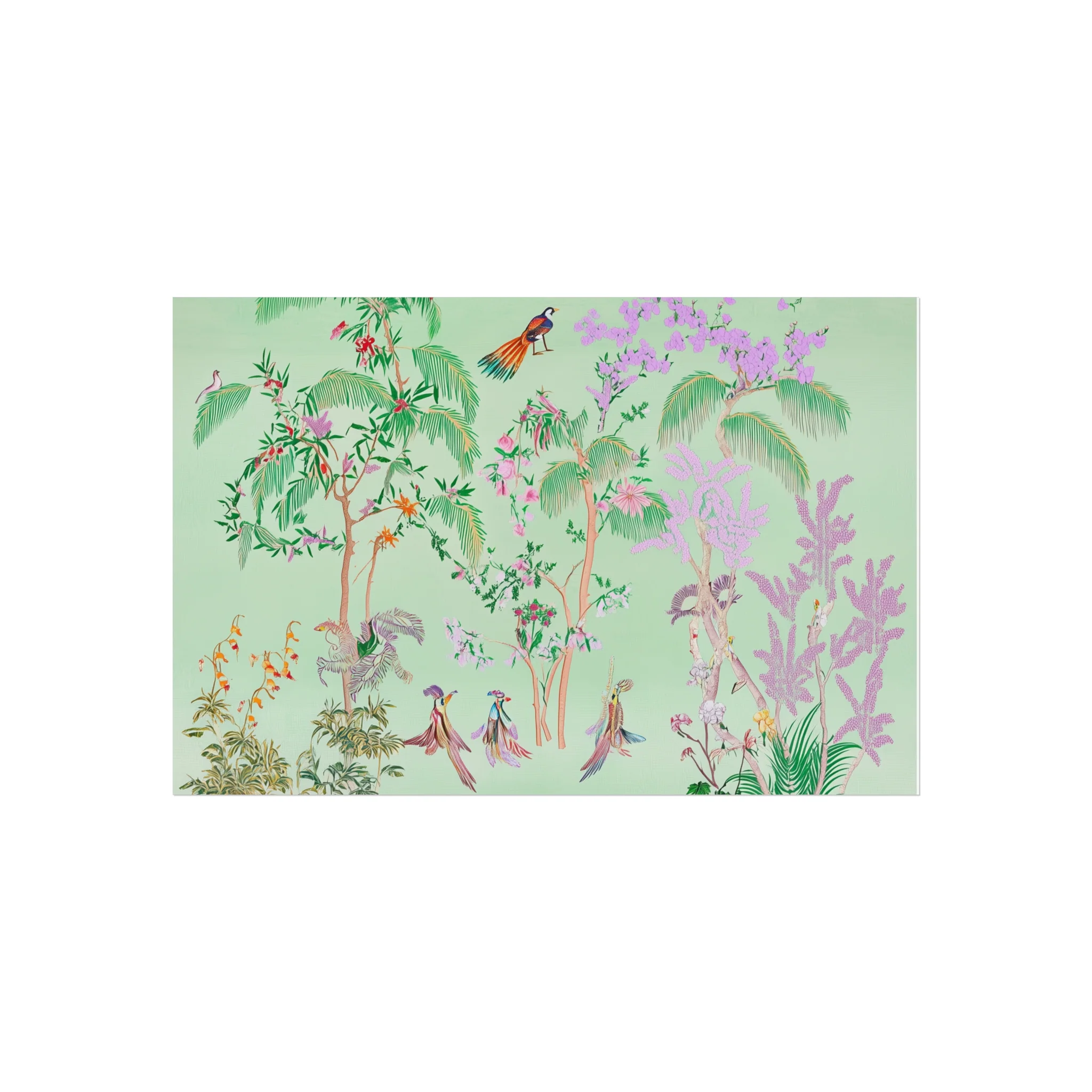 Green Chinoiserie Paradise Fine Art Poster - Image 11