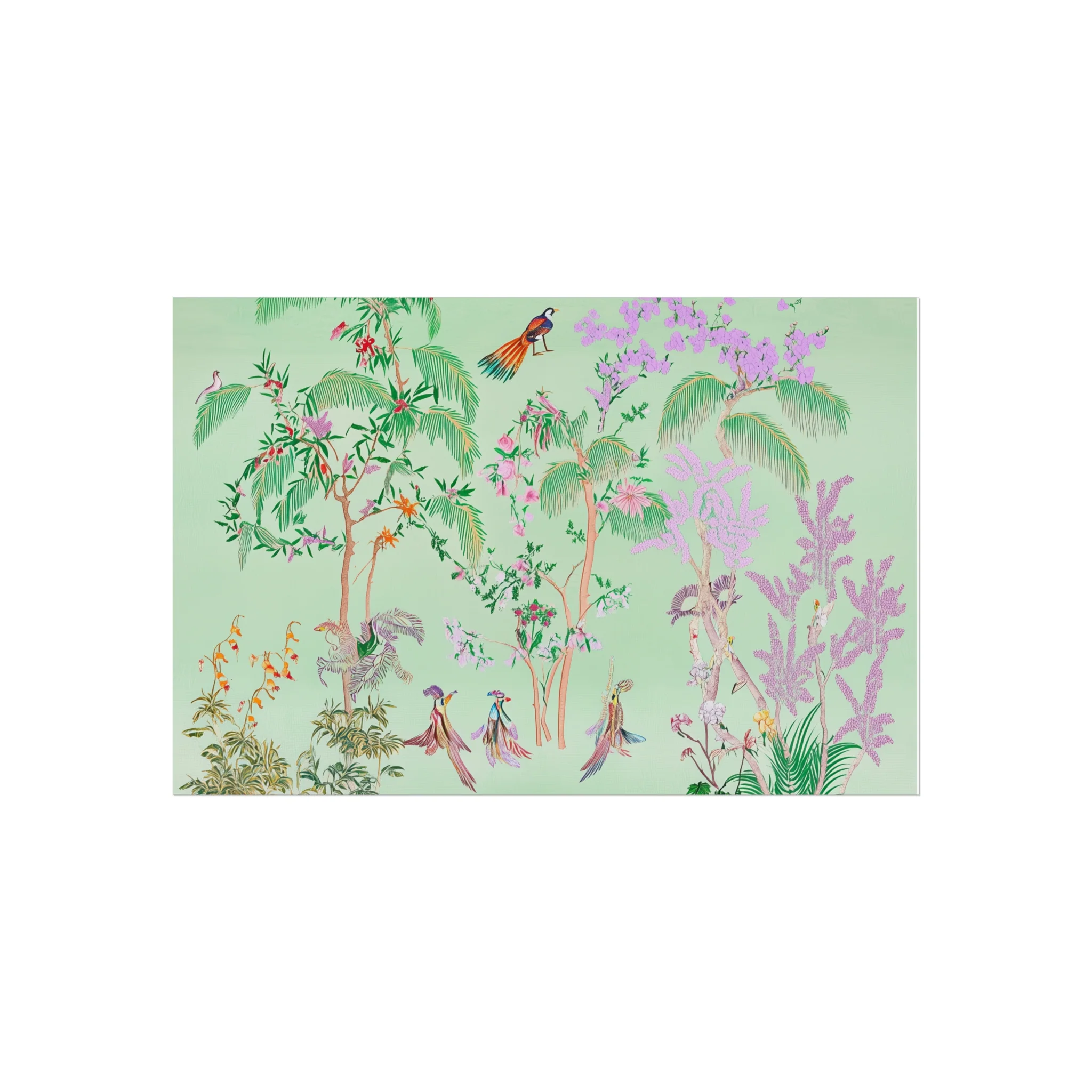 Green Chinoiserie Paradise Fine Art Poster - Image 16