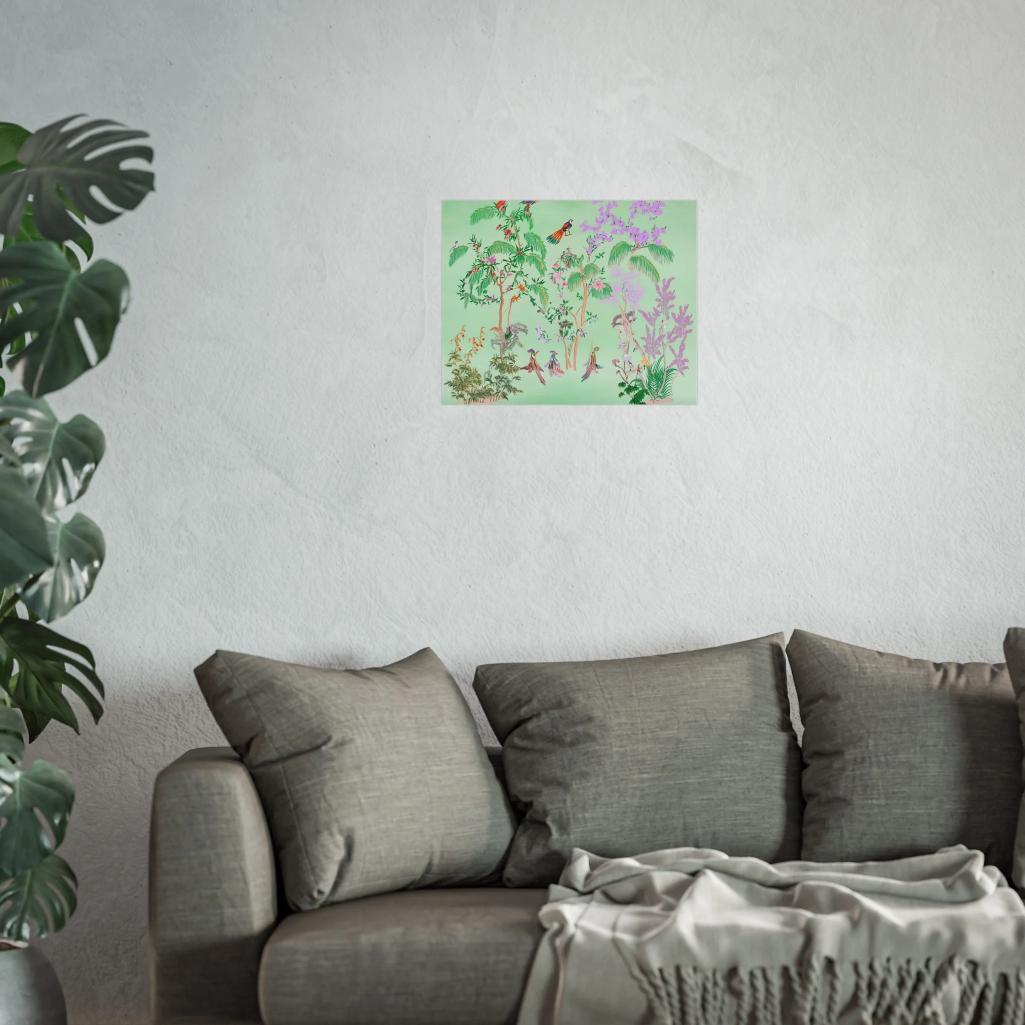 Green Chinoiserie Paradise Fine Art Poster - Image 17