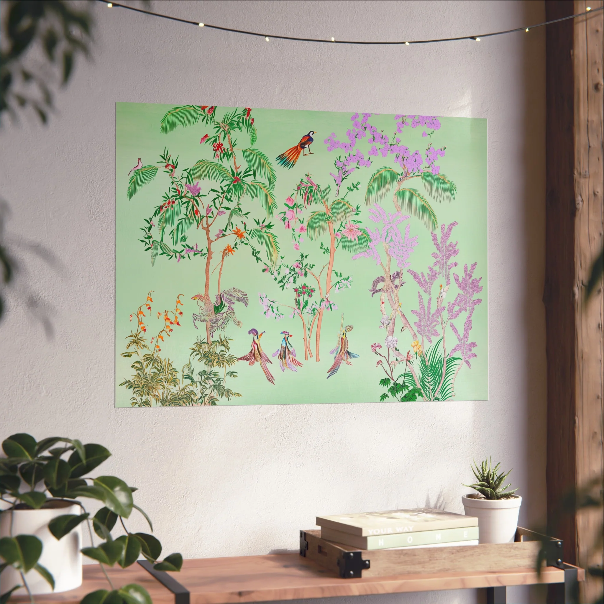 Green Chinoiserie Paradise Fine Art Poster - Image 28