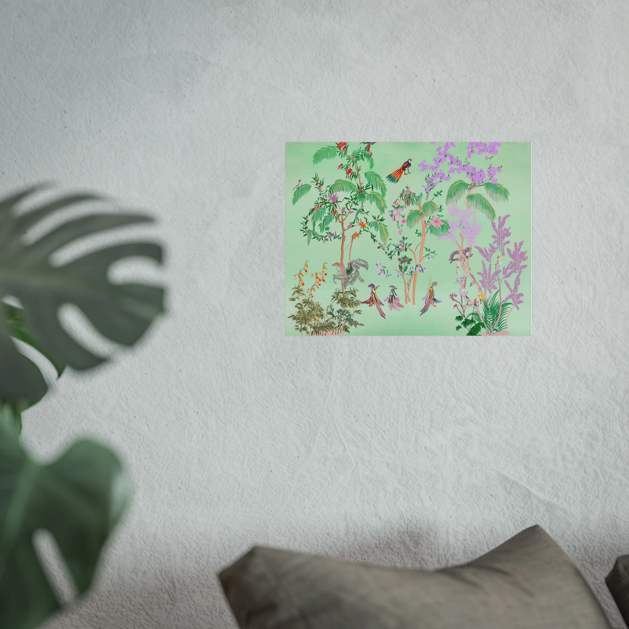 Green Chinoiserie Paradise Fine Art Poster - Image 31