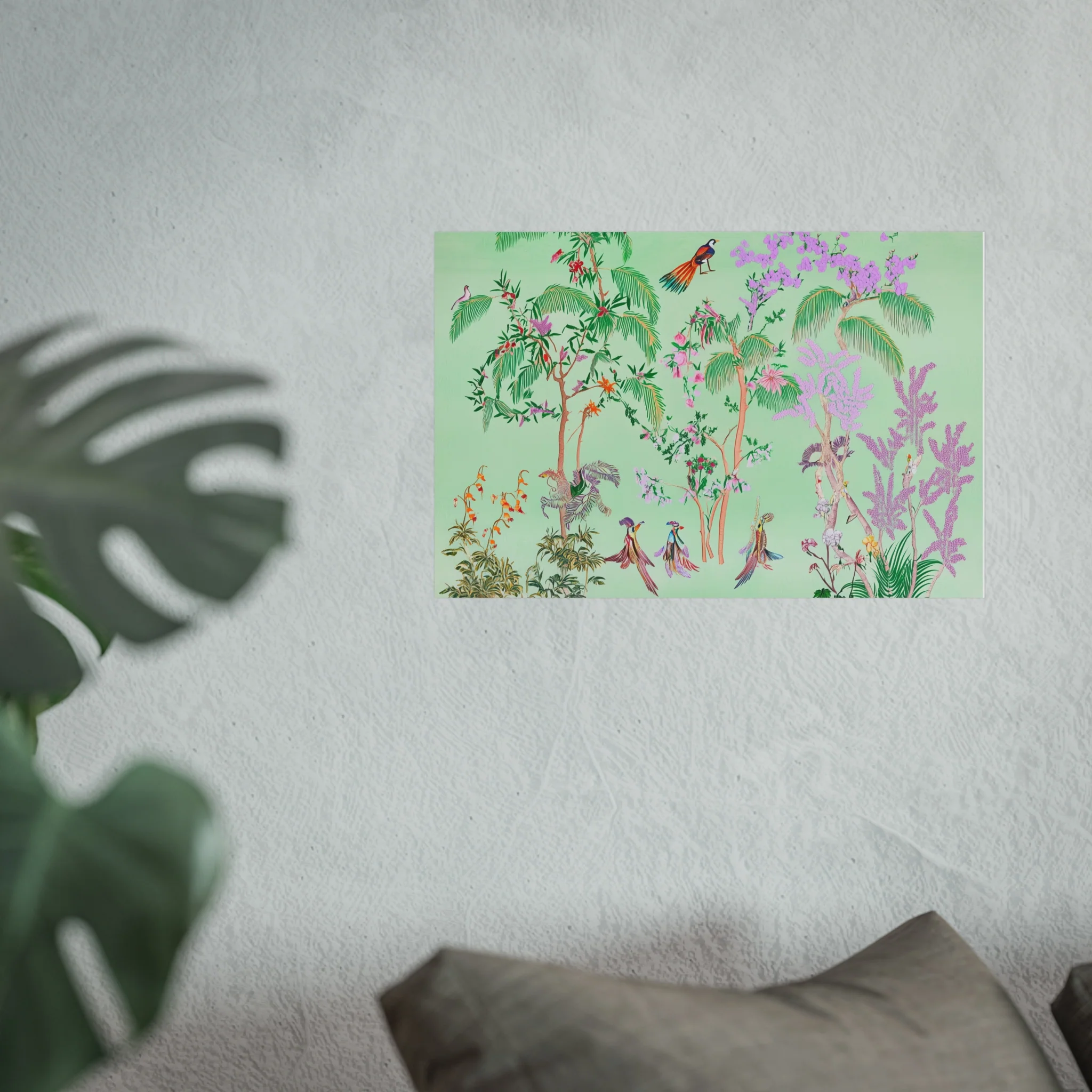 Green Chinoiserie Paradise Fine Art Poster - Image 35